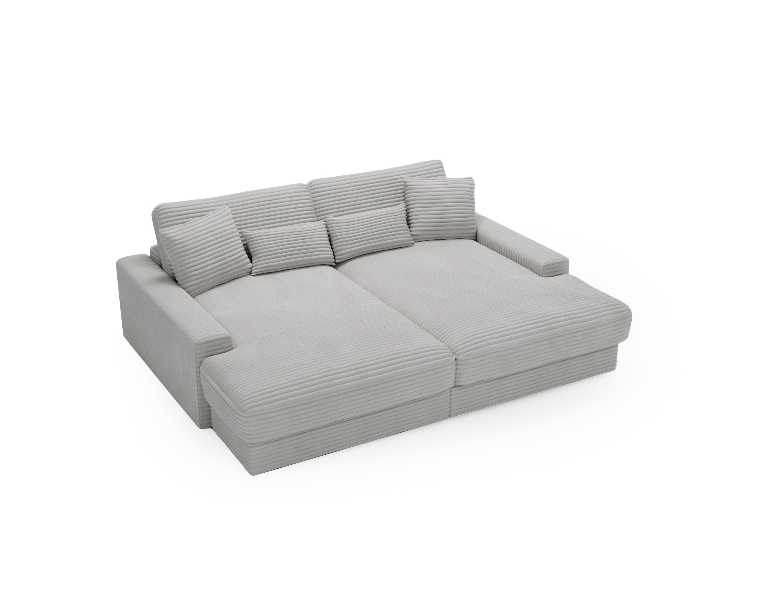 Bigsofa CORD GRAU Happy Bigsofa CORD GRAU Happy