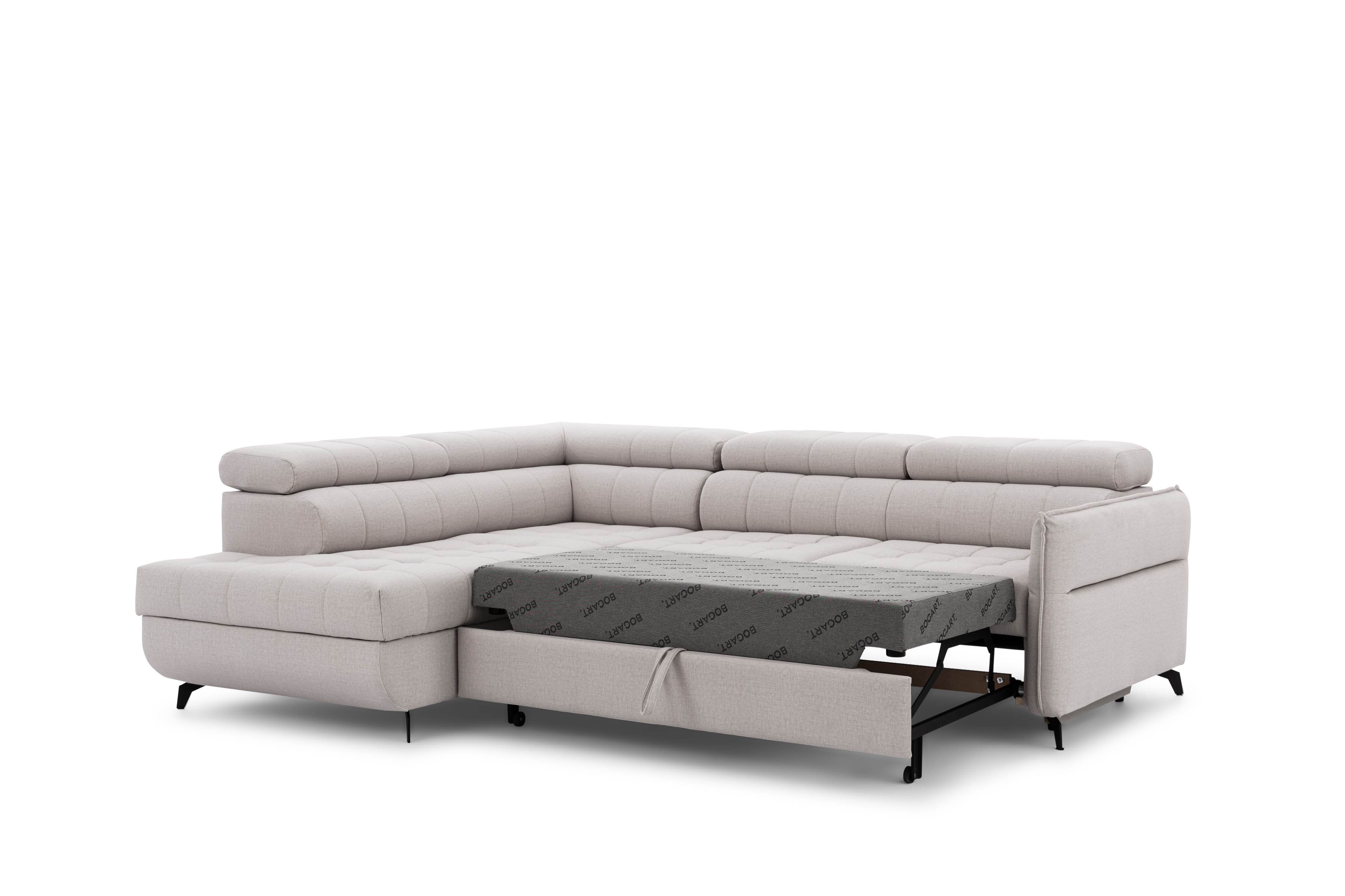 Ecksofa mit Schlaffunktion & Bettkasten Elarias