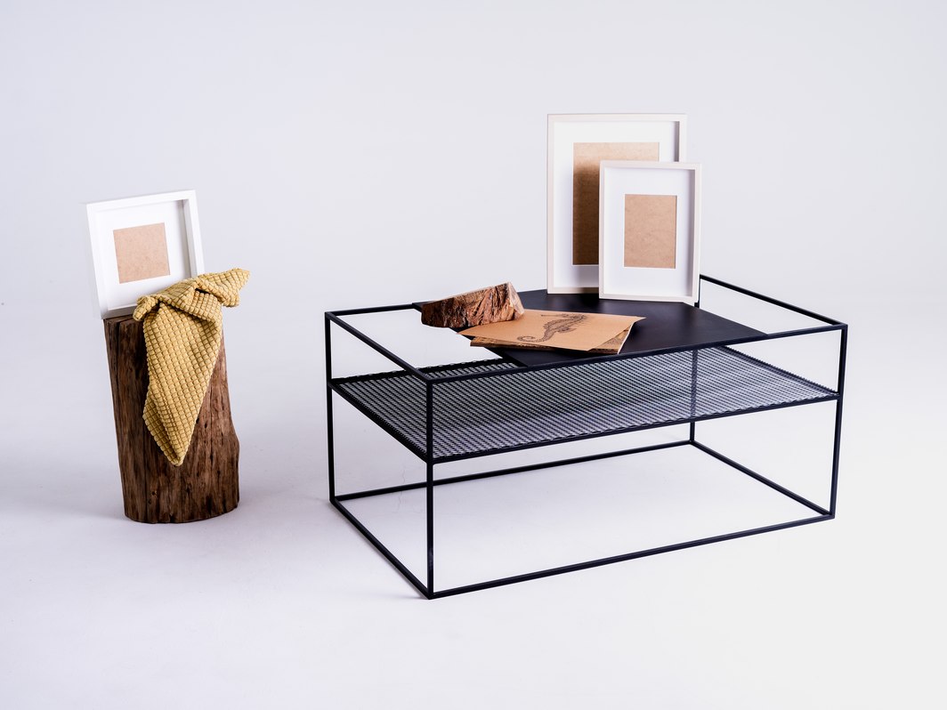 designer Couchtisch aus stahl Matrix sofa&bett.de