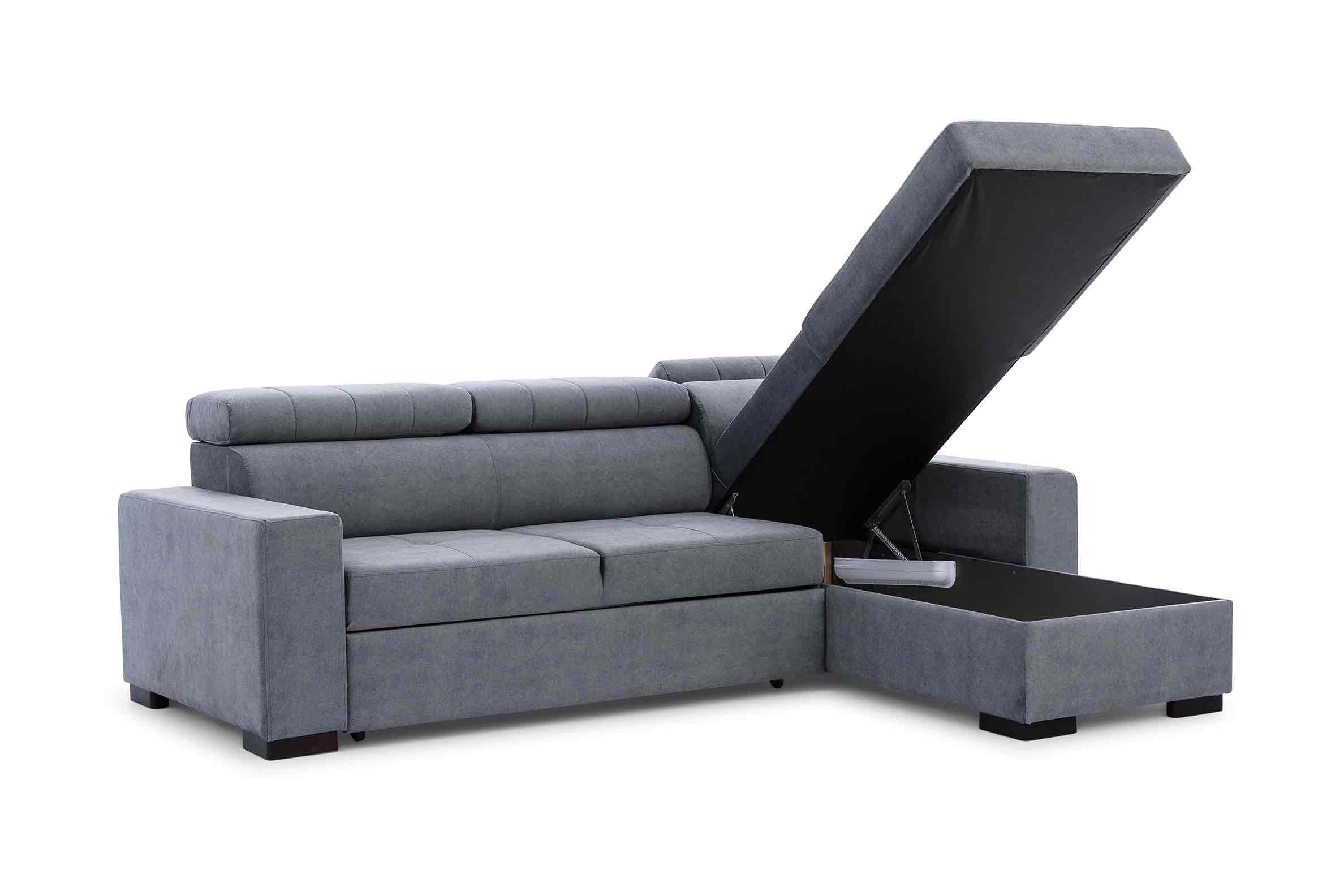 Ecksofa mit Schlaffunktion & Bettkasten Modeno mini