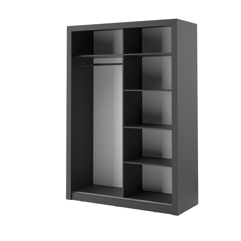 Kleiderschrank schwarz AR-04