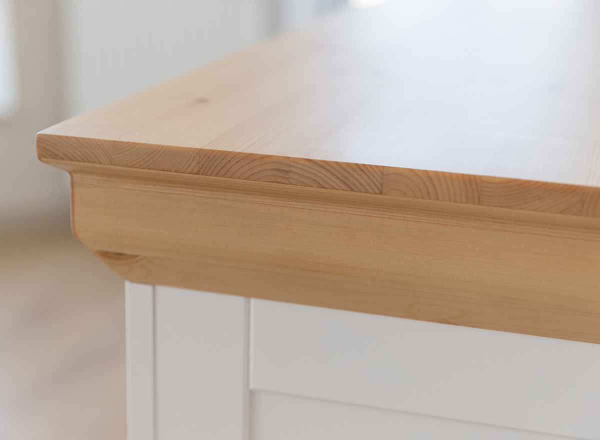 »Marrone2.4 « Sideboard weiß Holz - Massivholz Kiefer