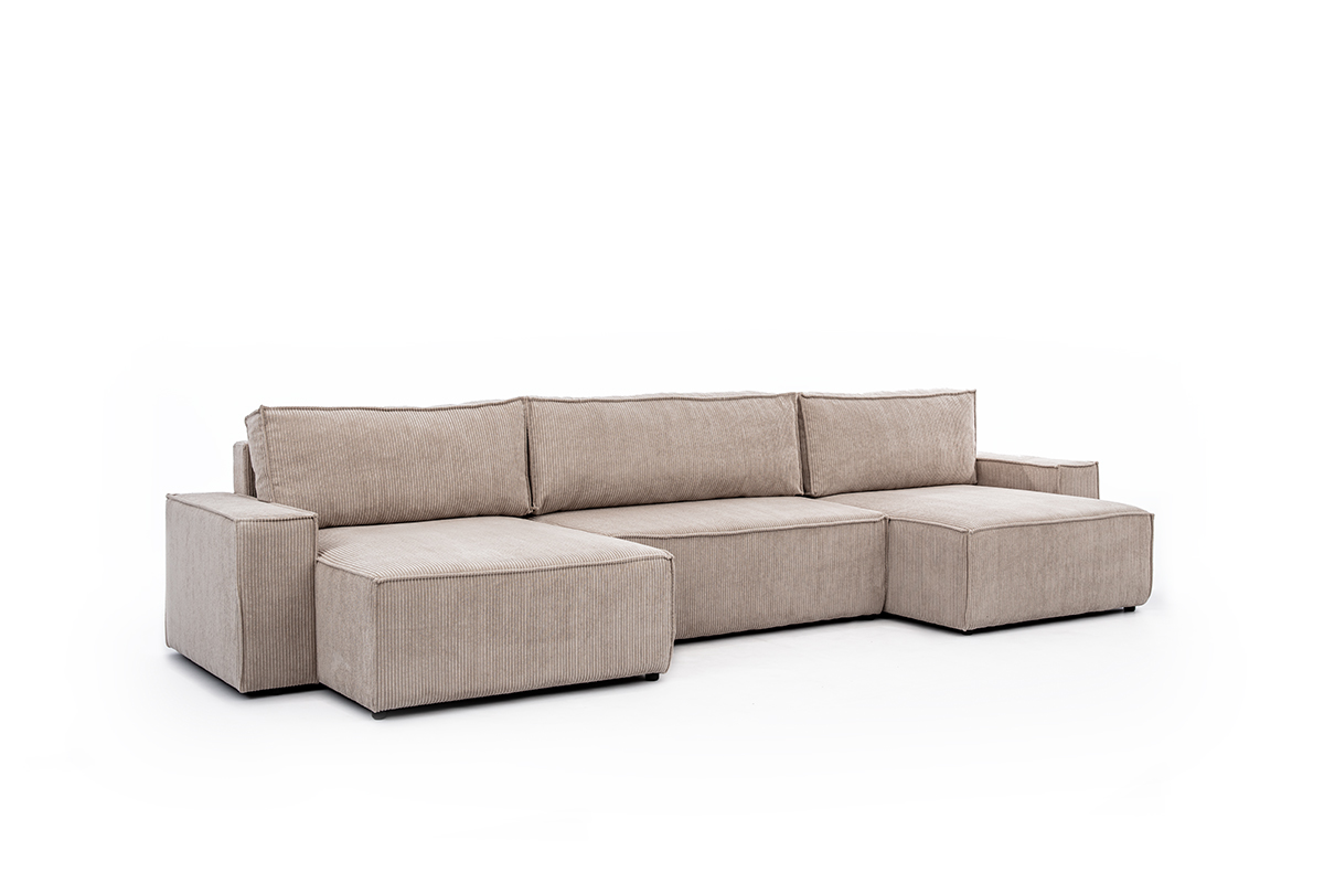 u sofa flabio taupe couch u form