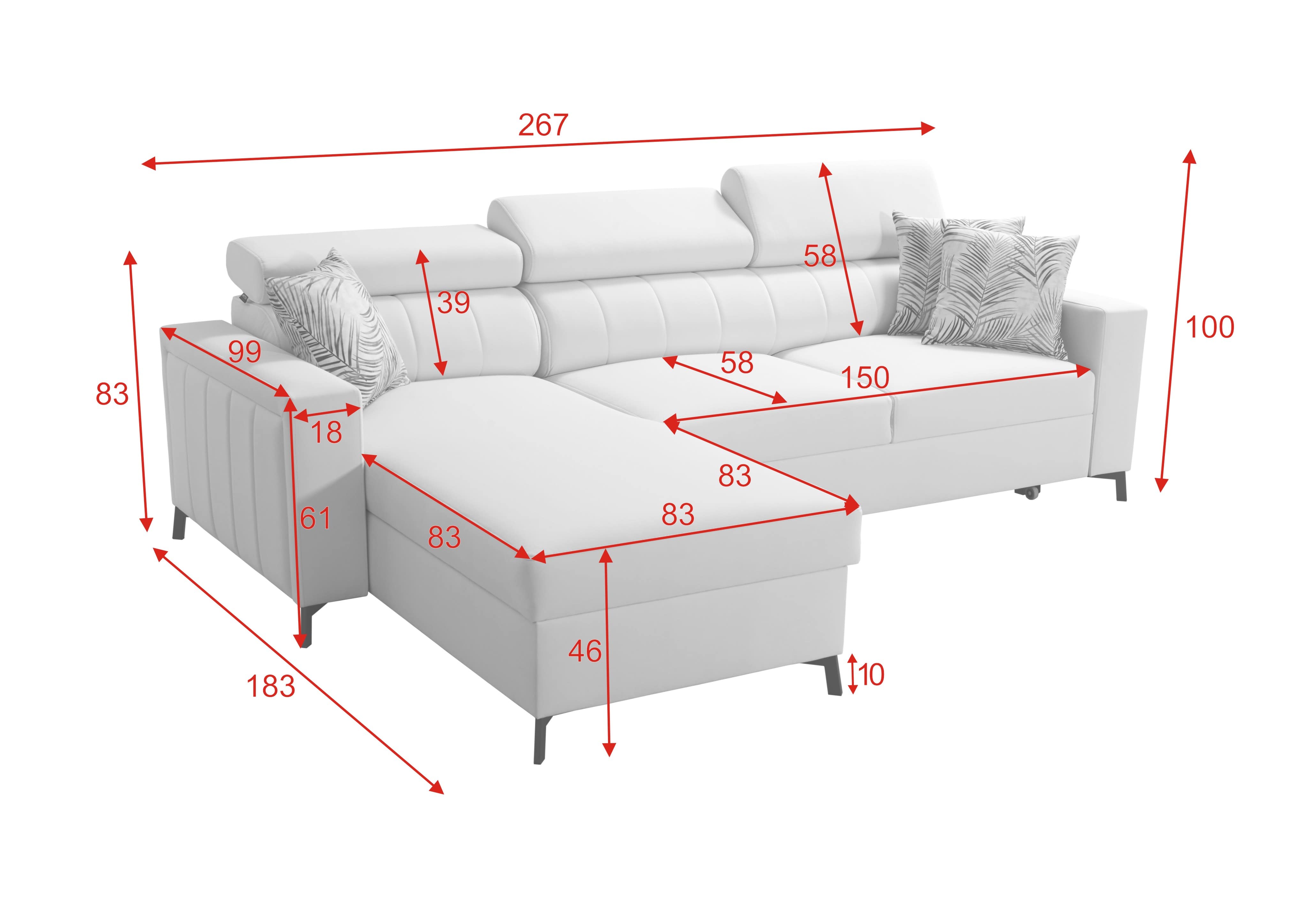 Eckschlafsofa Baltico mini 