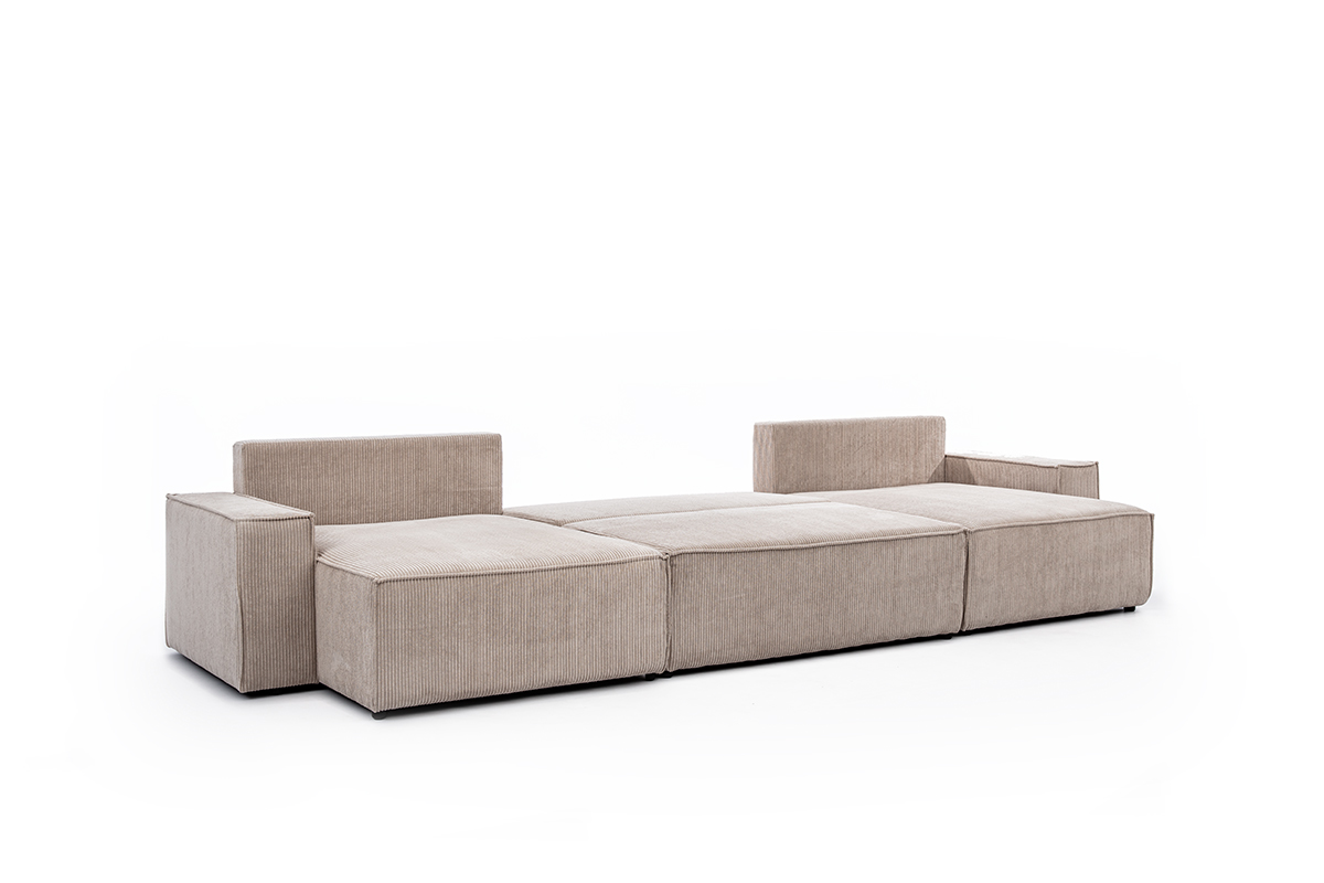 Couch U Form Flabio II mit Schlaffunktion & Bettkasten