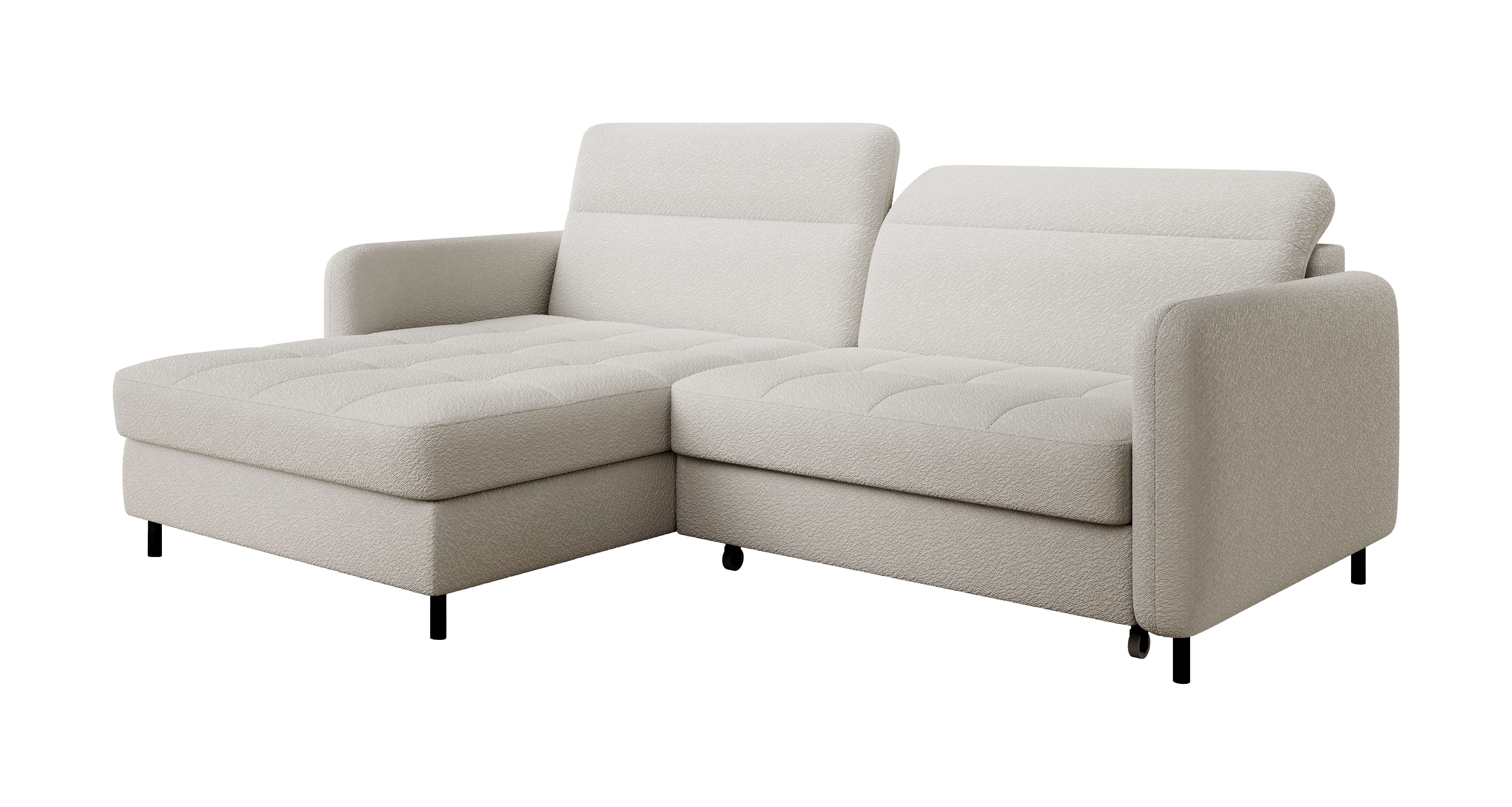 Ecksofa mit schlaffunktion beige 