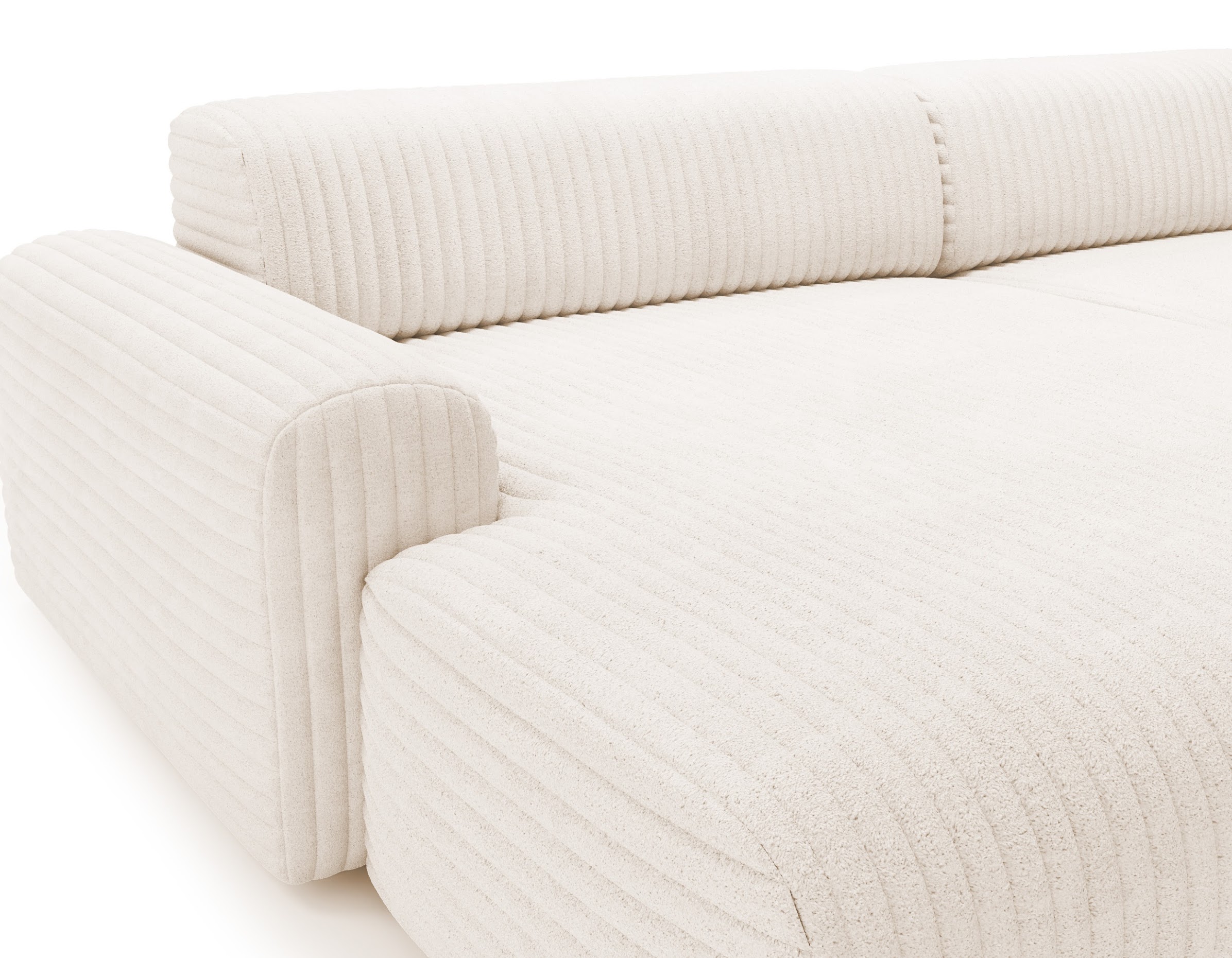 Ecksofa Cord Beige Valoris Ecksofa Cord Beige Valoris