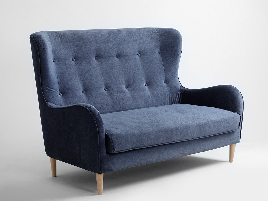 designer elegante sofa dunkelblau Cozyboy