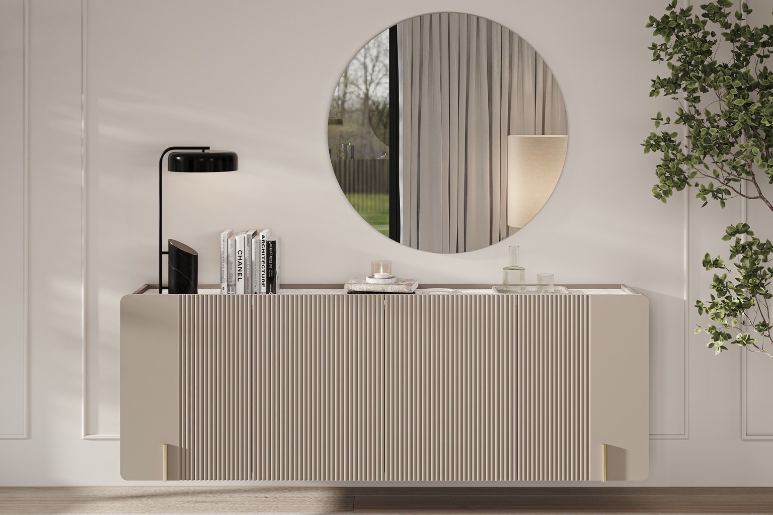 Kommode beige Malmi 200