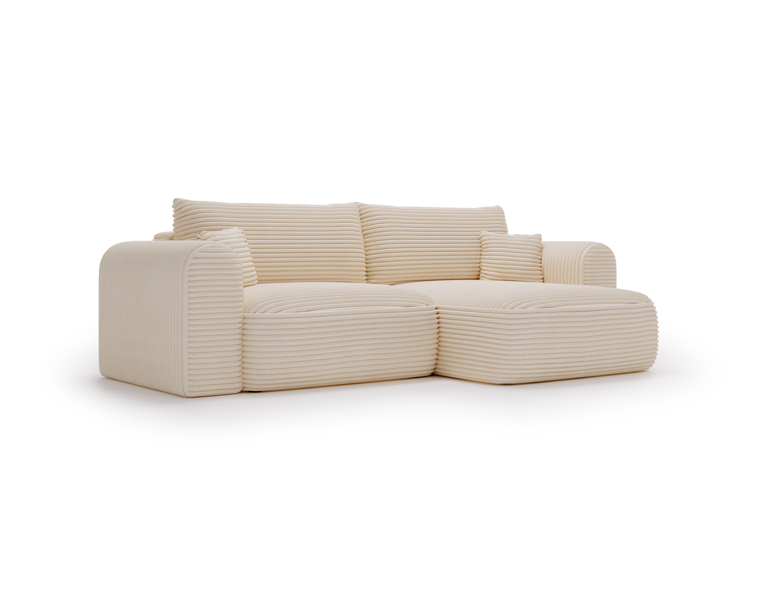 Ecksofa mit Schlaffunktion CORD BEIGE Next Ecksofa mit Schlaffunktion CORD BEIGE Next