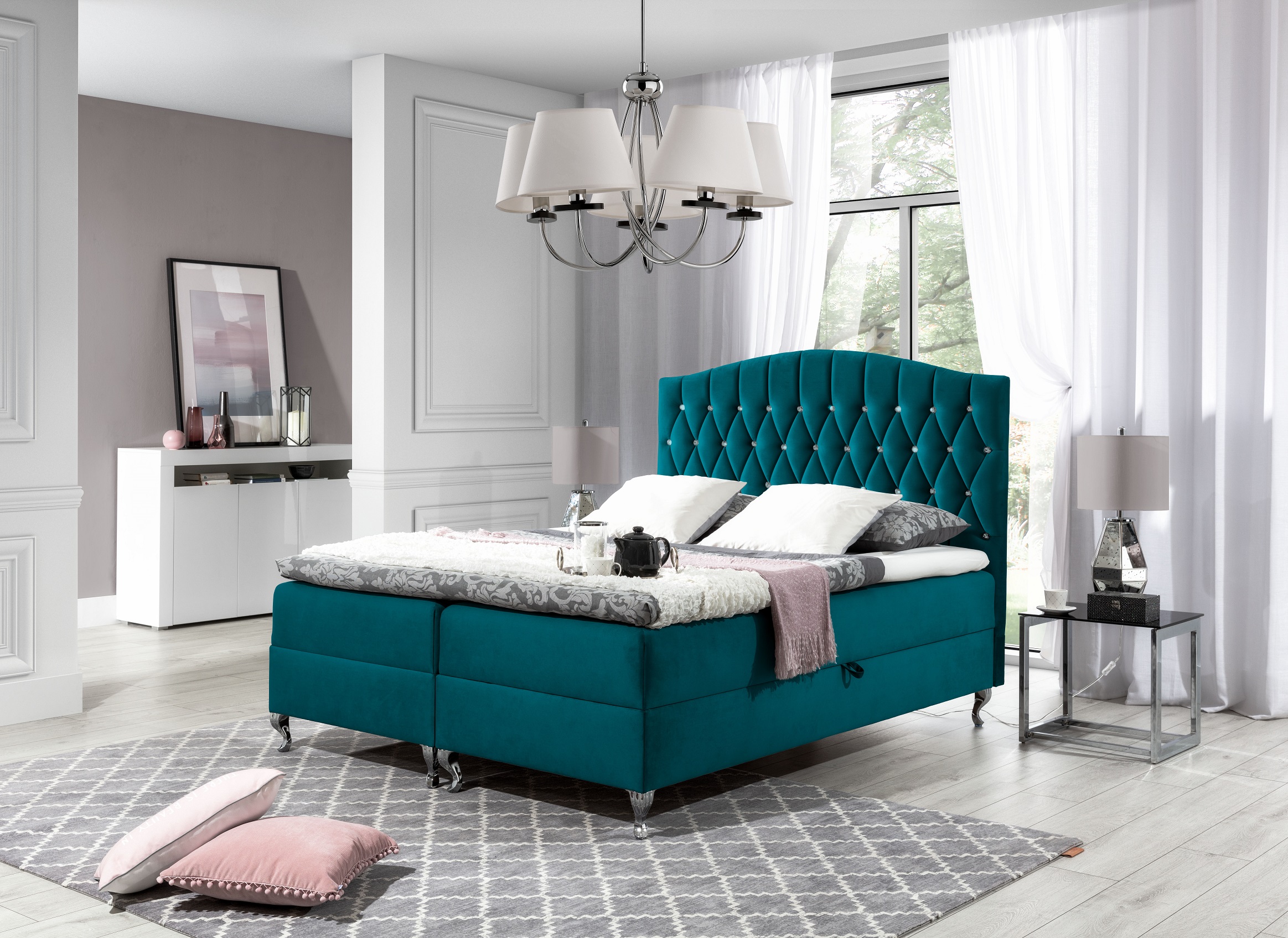 Boxspringbett mit Bettkasten Rico