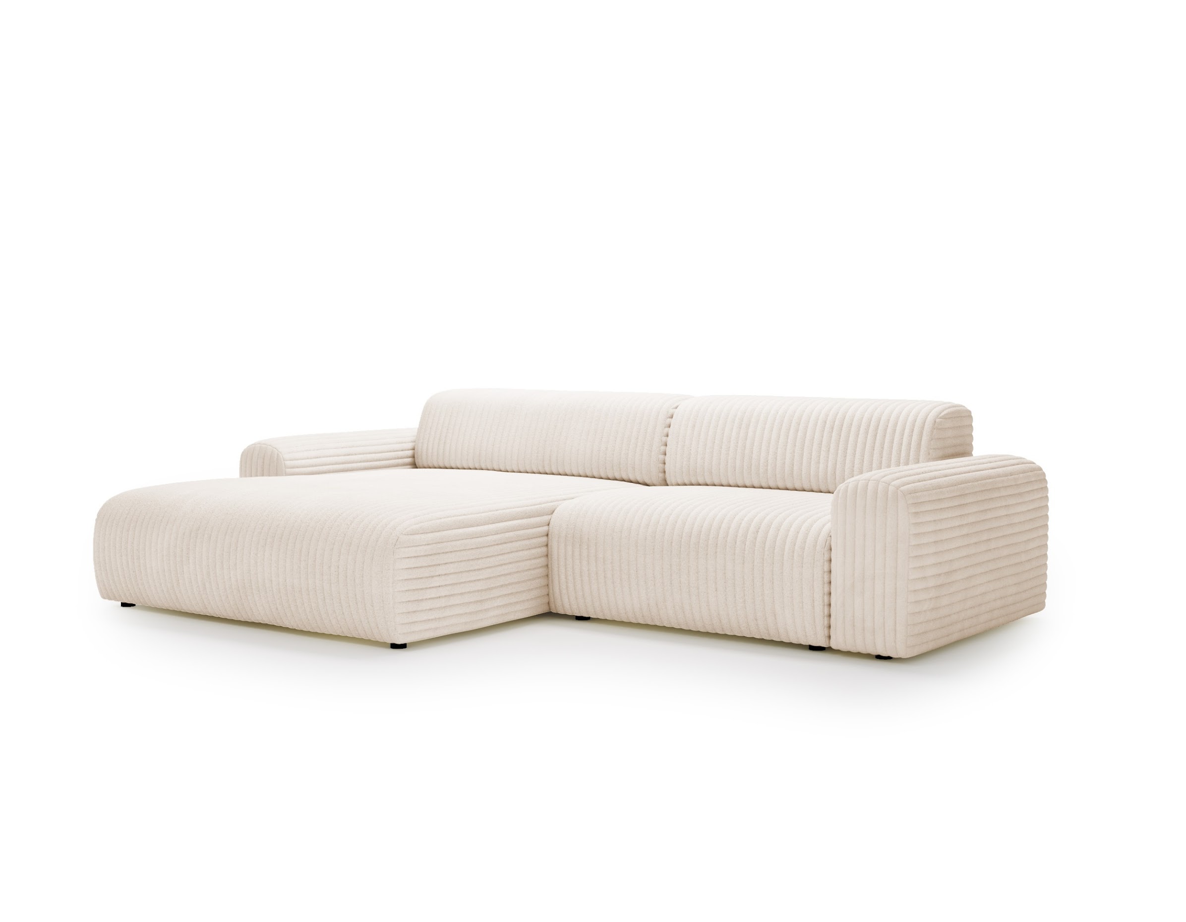 Cord Ecksofa beige