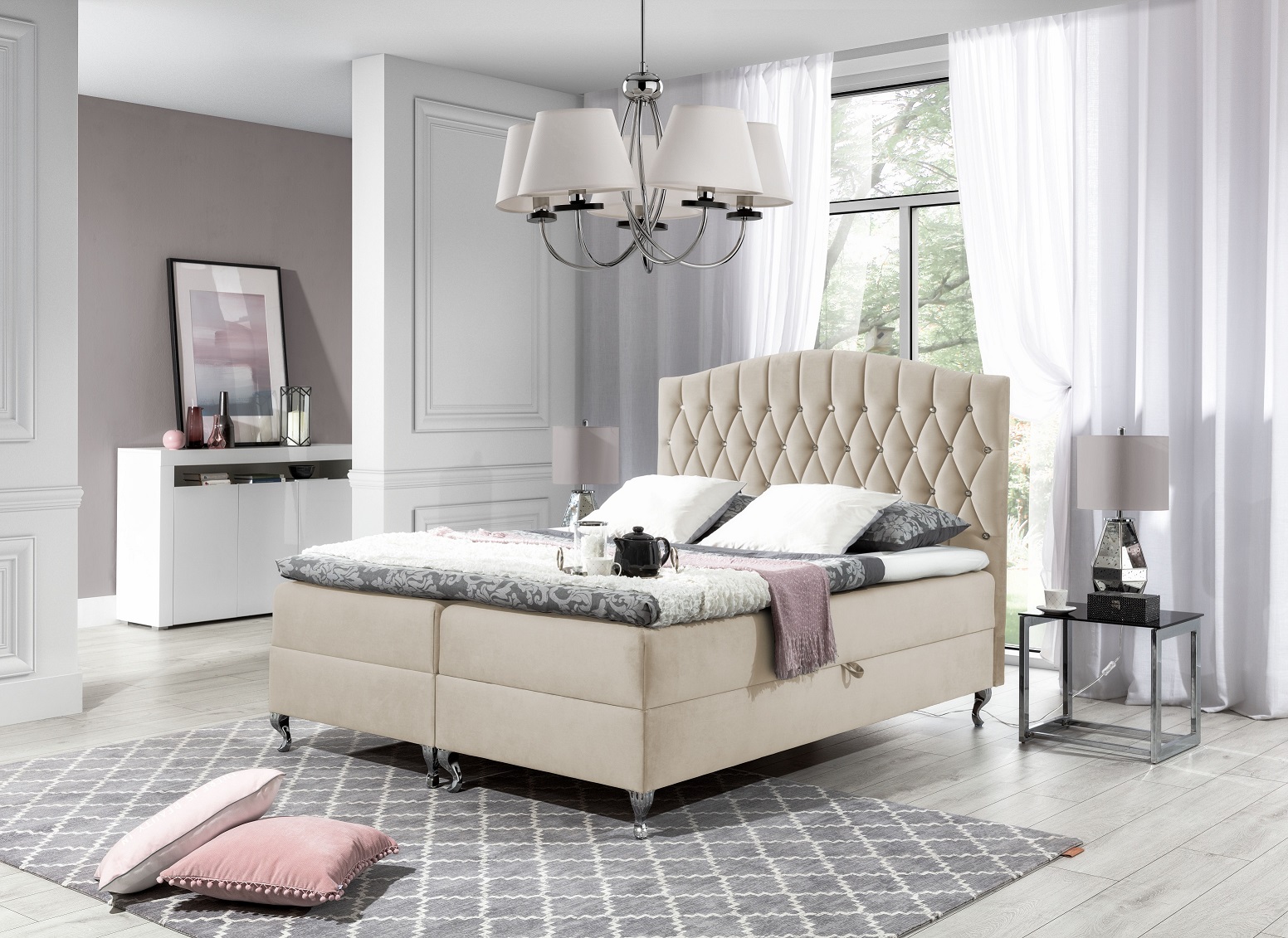 Boxspringbett mit Bettkasten Rico