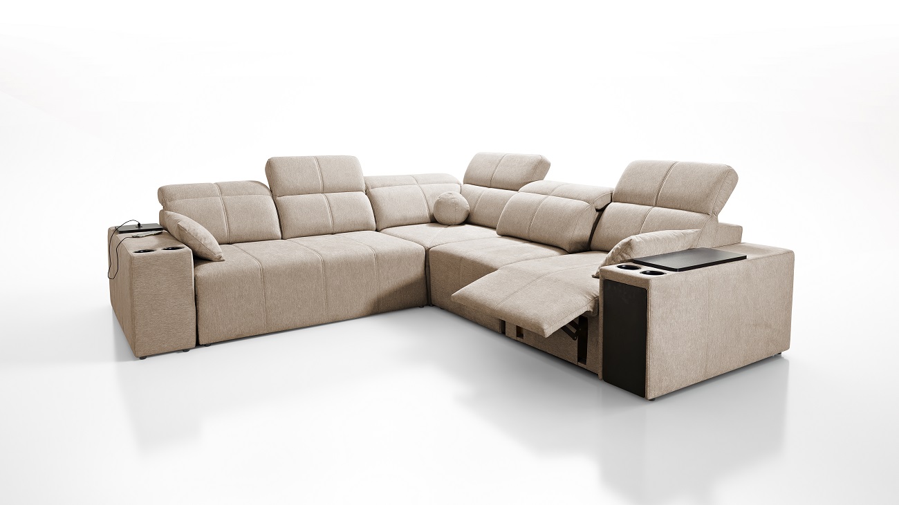 Ecksofa mit Relaxfunktion Lagos LUX