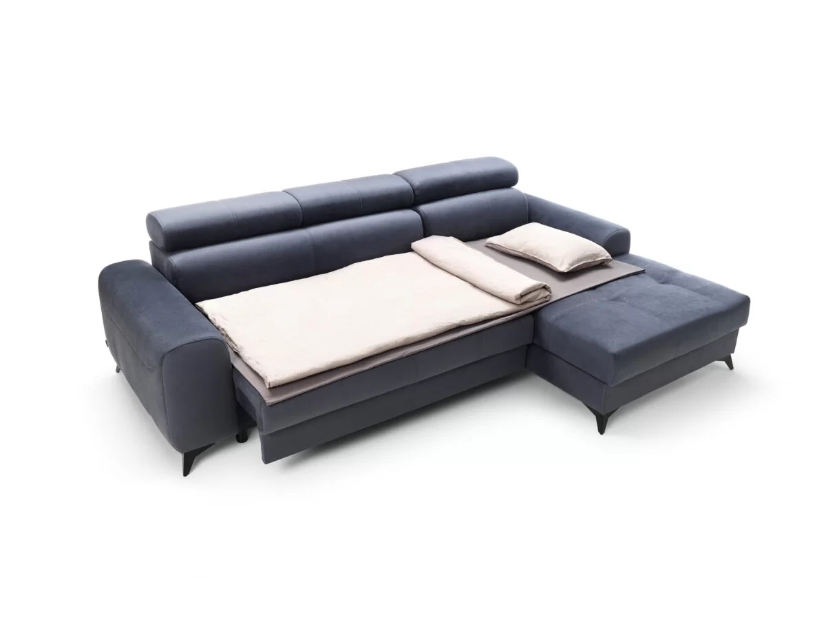 Sofa L-Form Modina - mit elektrischer Sitztiefenverstellung