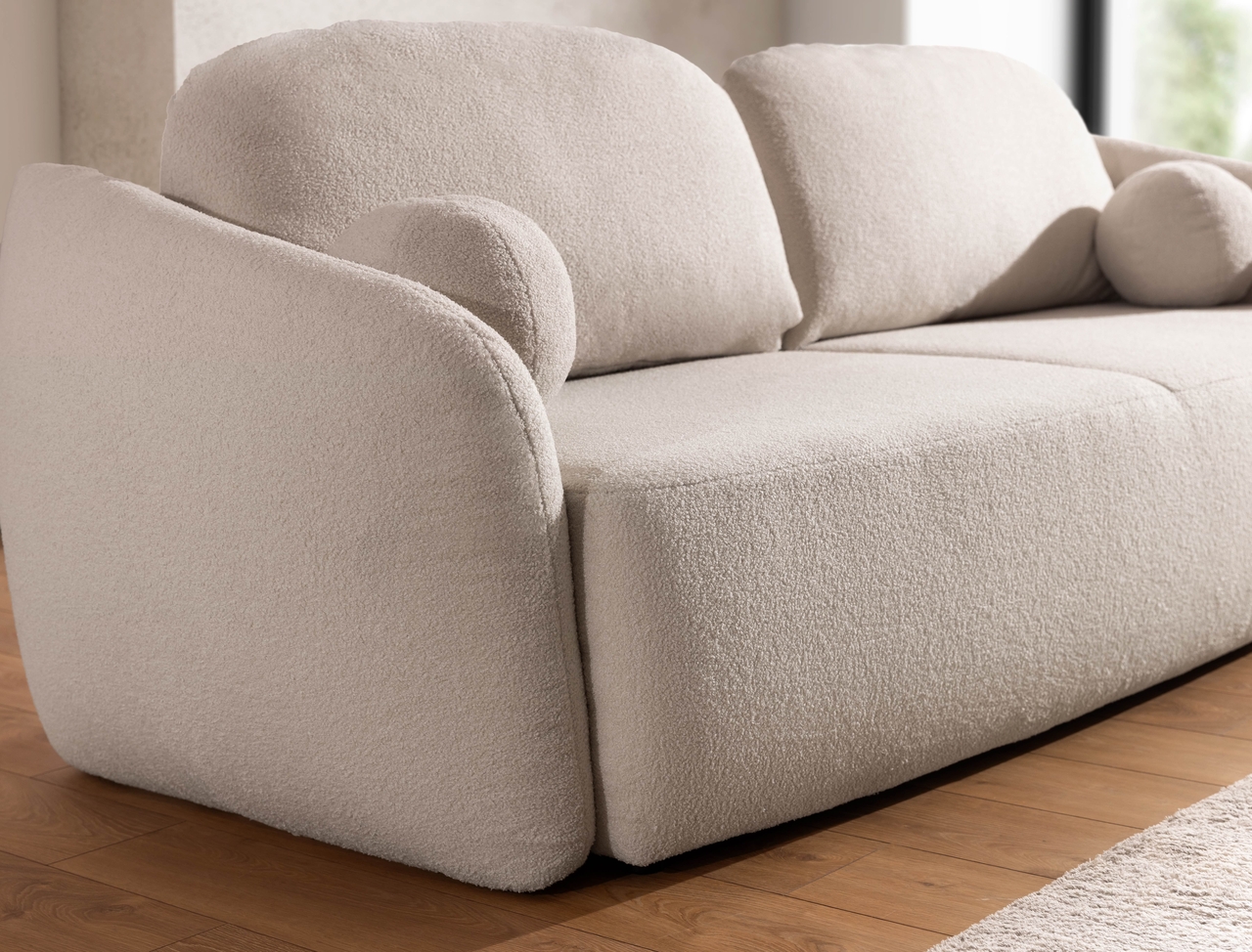 Schlafsofa mit Bettkasten Safran