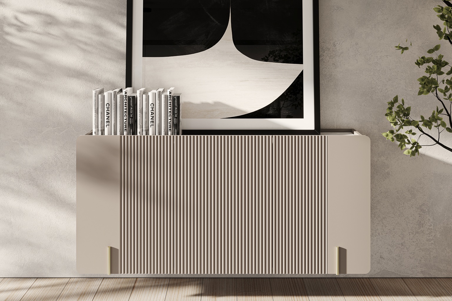 Kommode Beige Malmi 150