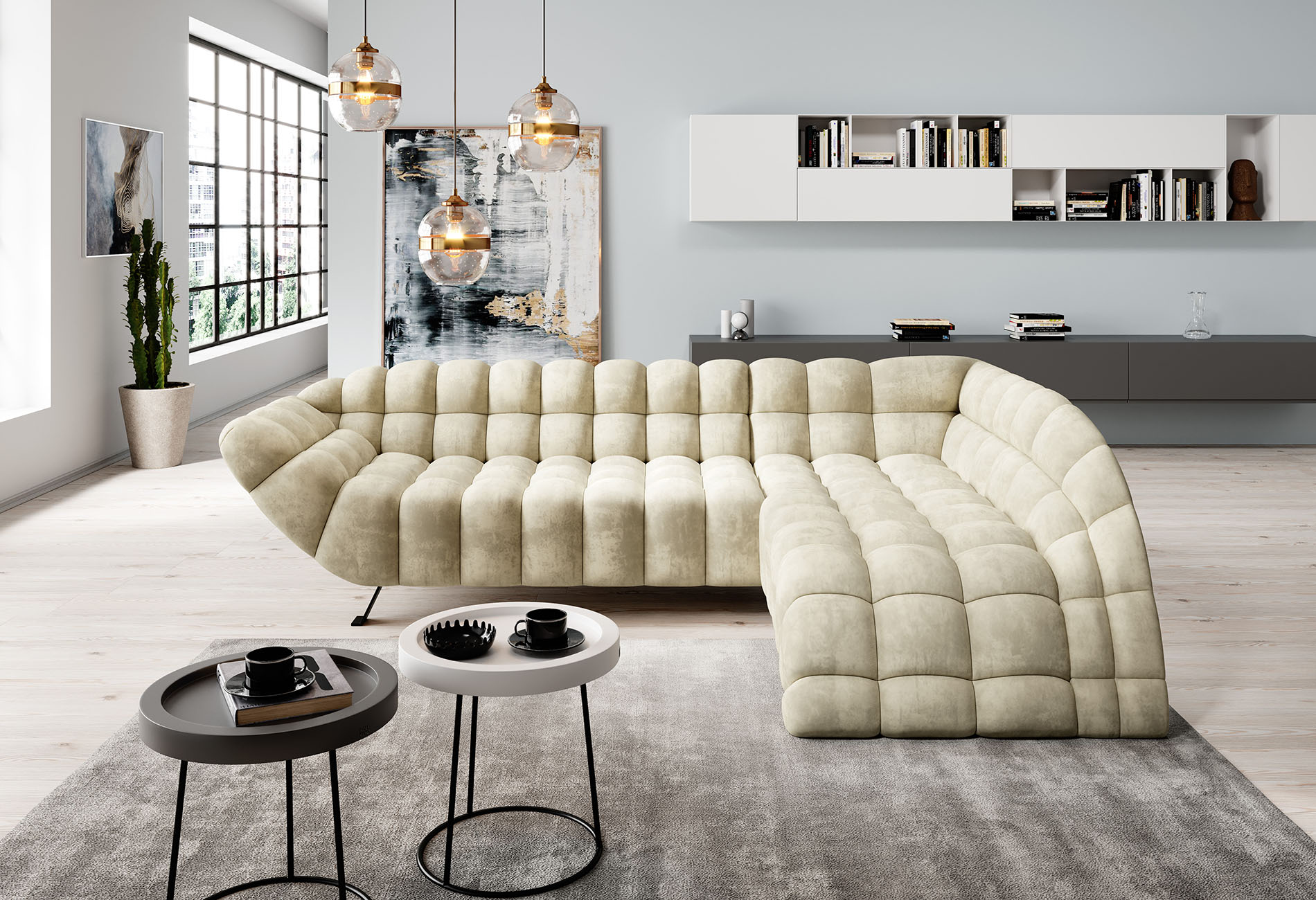 Sofa L Form »Bubble«