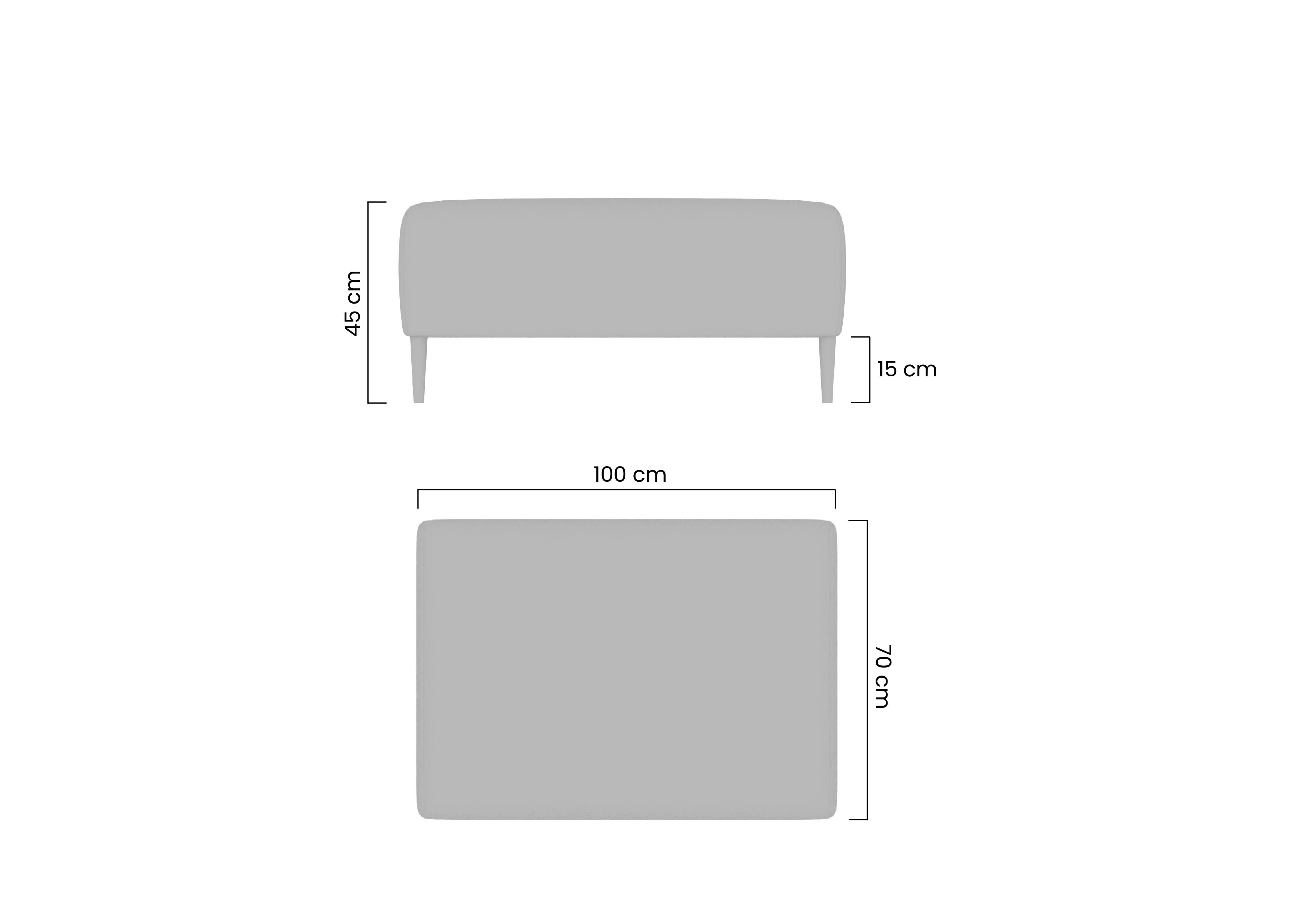 Polsterhocker Taloria 100x70 Polsterhocker Taloria 100x70