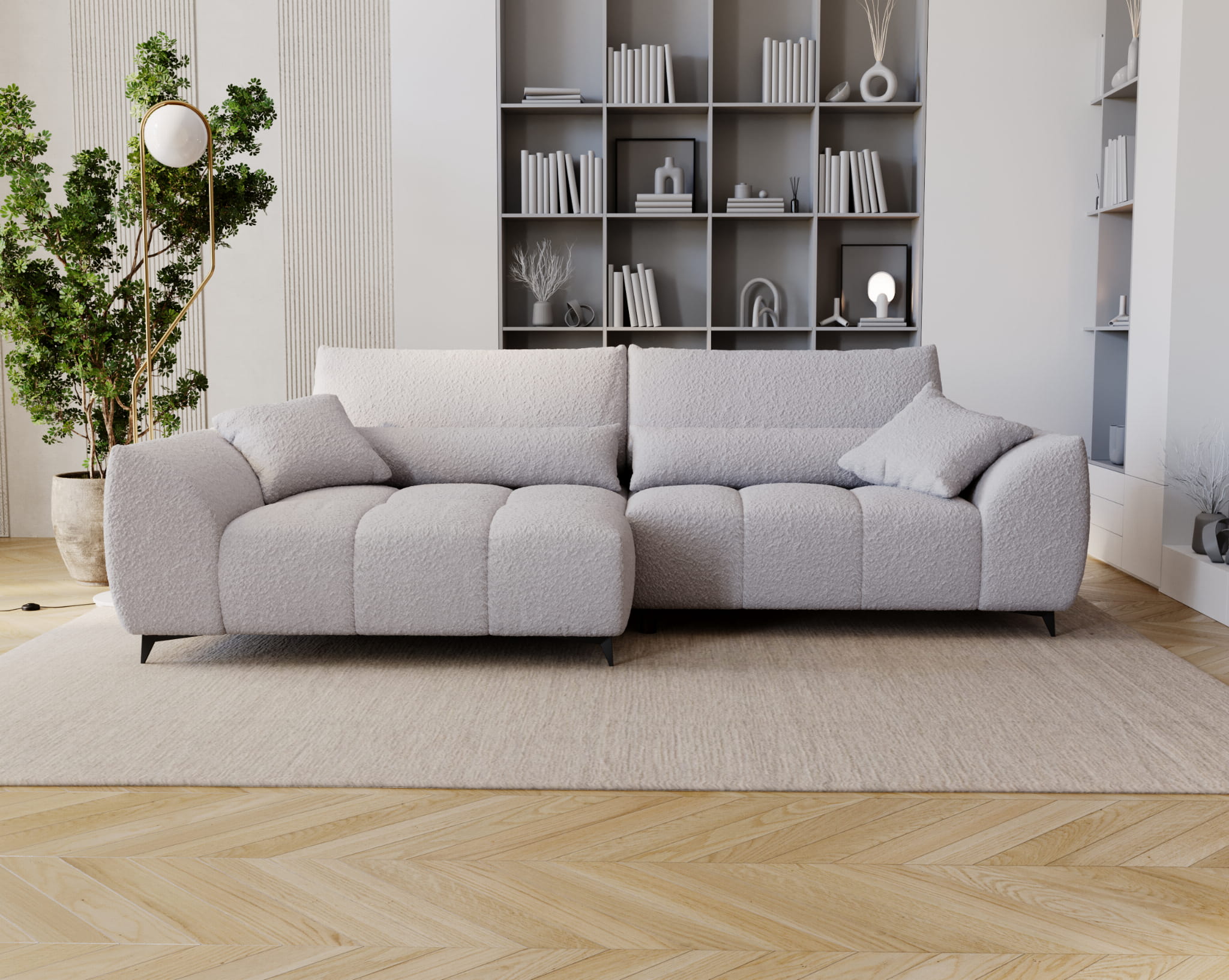 Ecksofa mit Schlaffunktion & Bettkasten Miranda