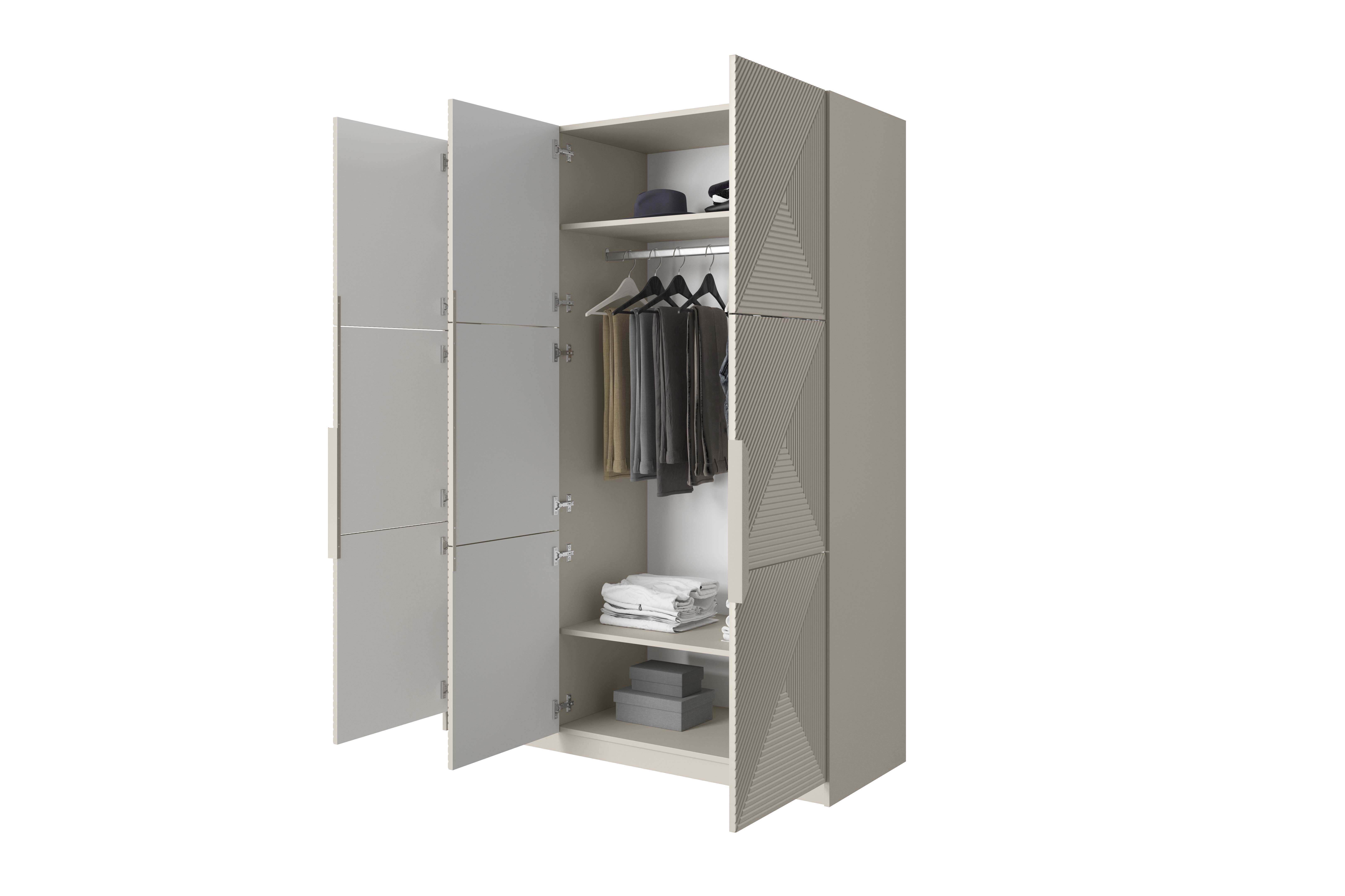 Kleiderschrank beige Asha 150