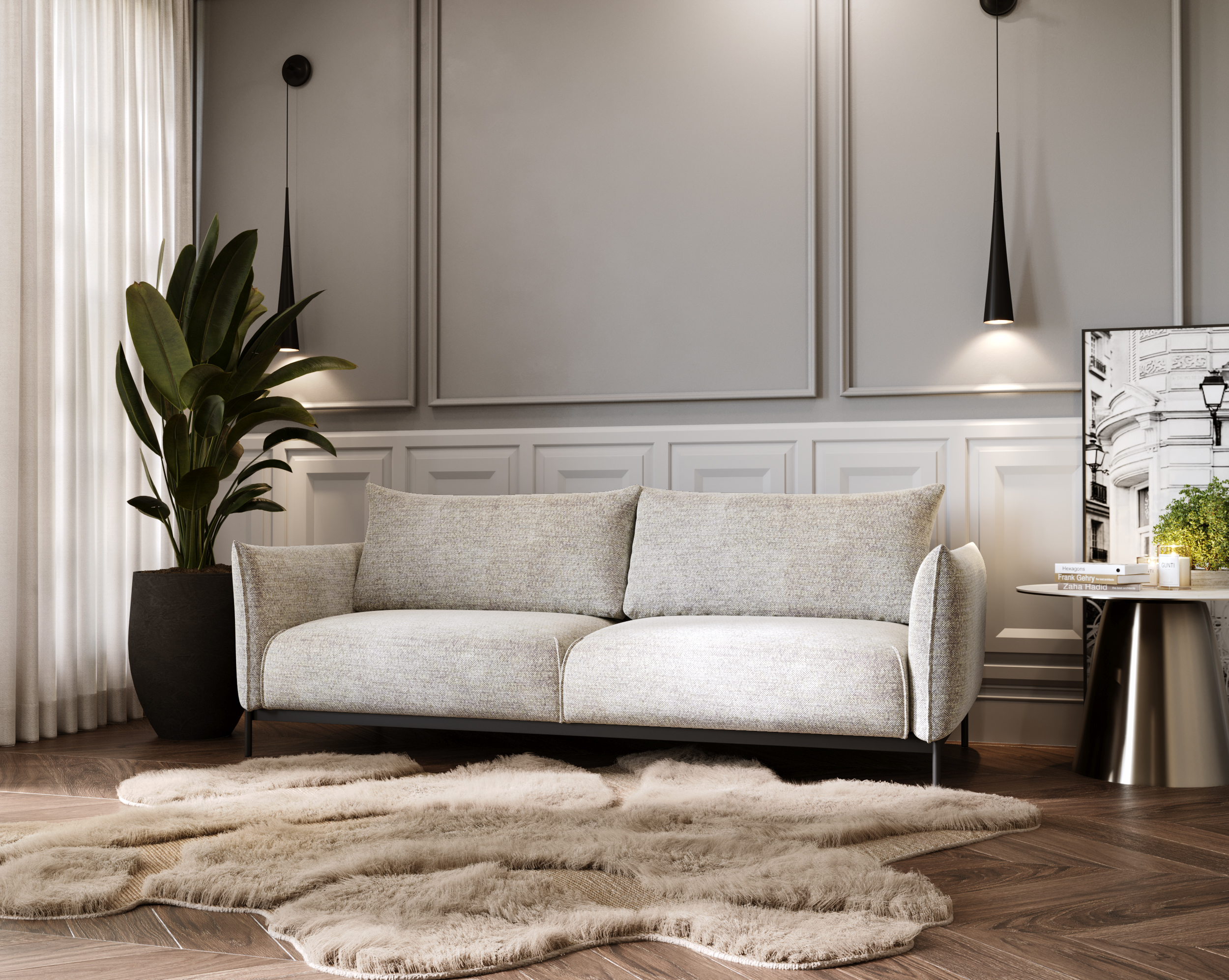 Schlafsofa mit Bettkasten BUENO