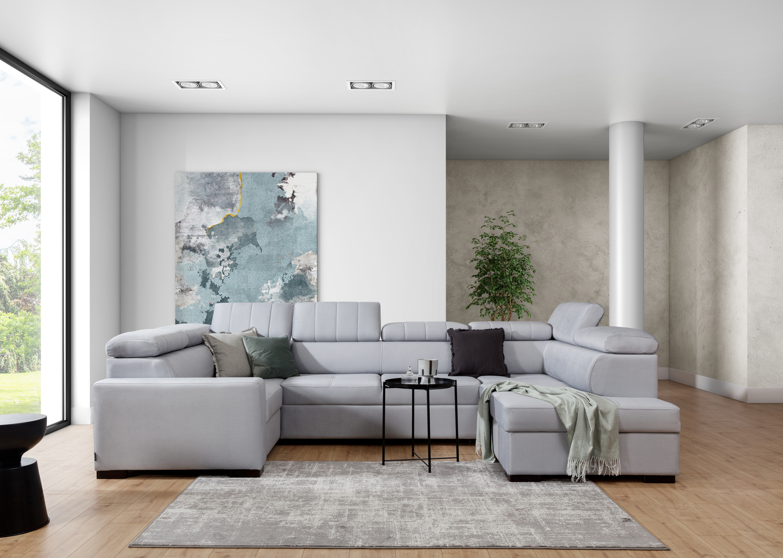 Wohnlandschaft mit Schlaffunktion Modeno Wohnlandschaft mit Schlaffunktion Modeno