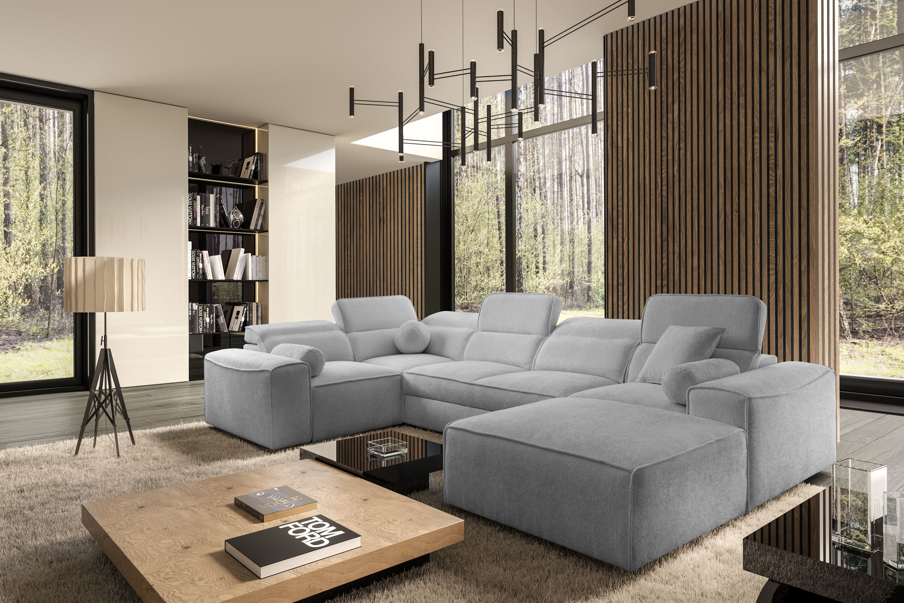 Wohnlandschaft mit Schlaffunktion & Bettkasten VITO Wohnlandschaft mit Schlaffunktion & Bettkasten VITO