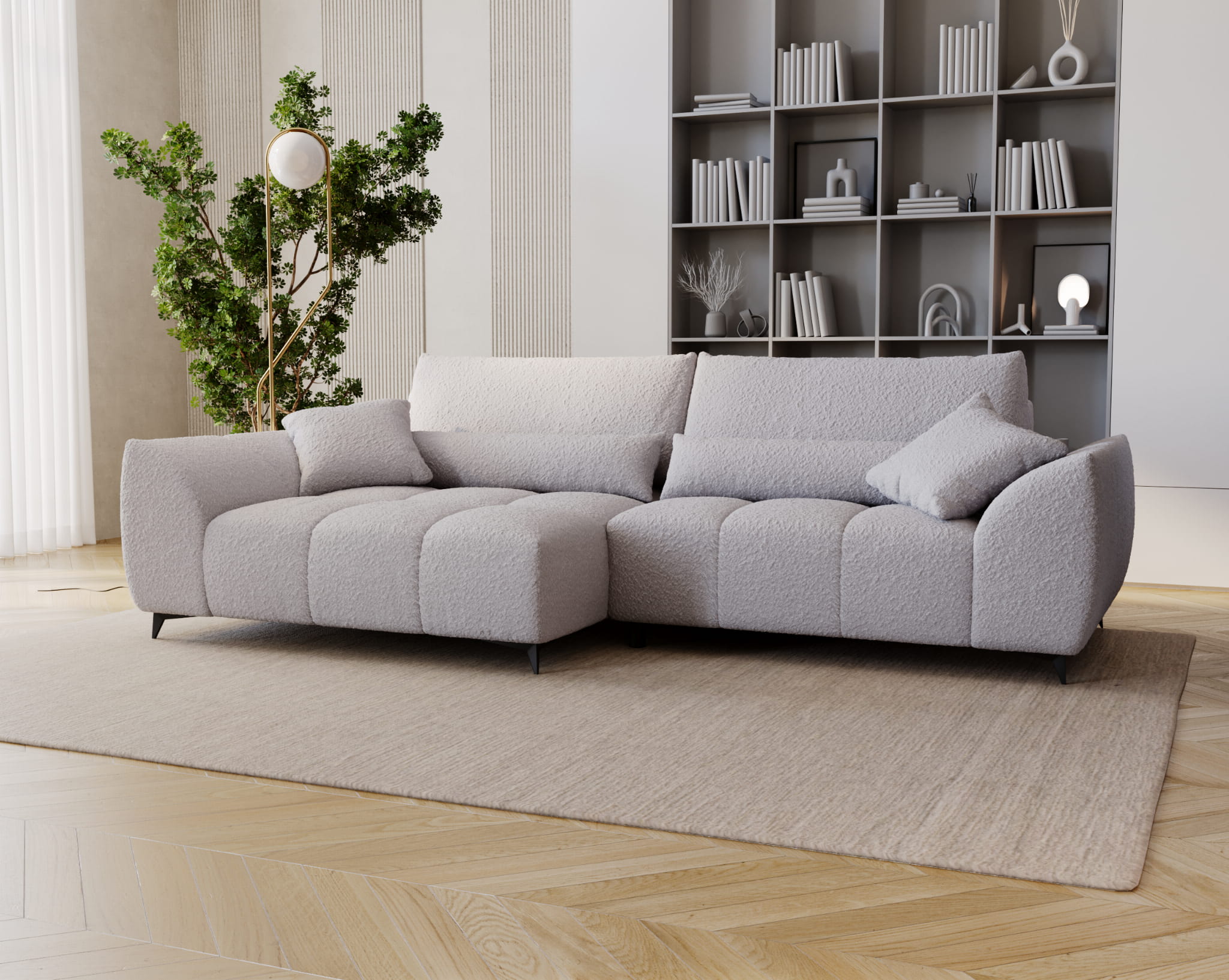 Ecksofa mit Schlaffunktion & Bettkasten Miranda