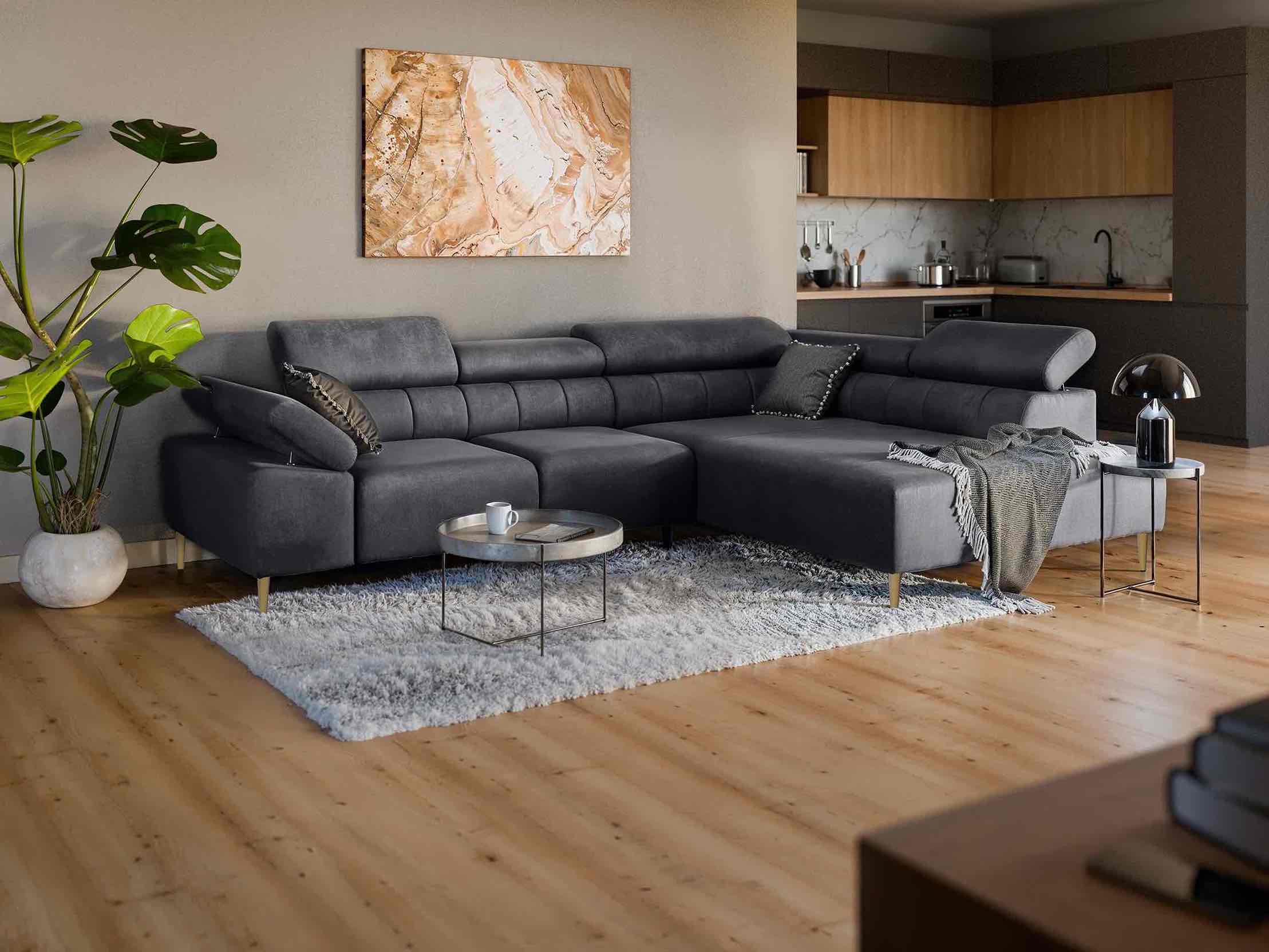 Ecksofa mit Elektrische Sitztiefenverstellung Taloria Ecksofa mit Elektrische Sitztiefenverstellung Taloria
