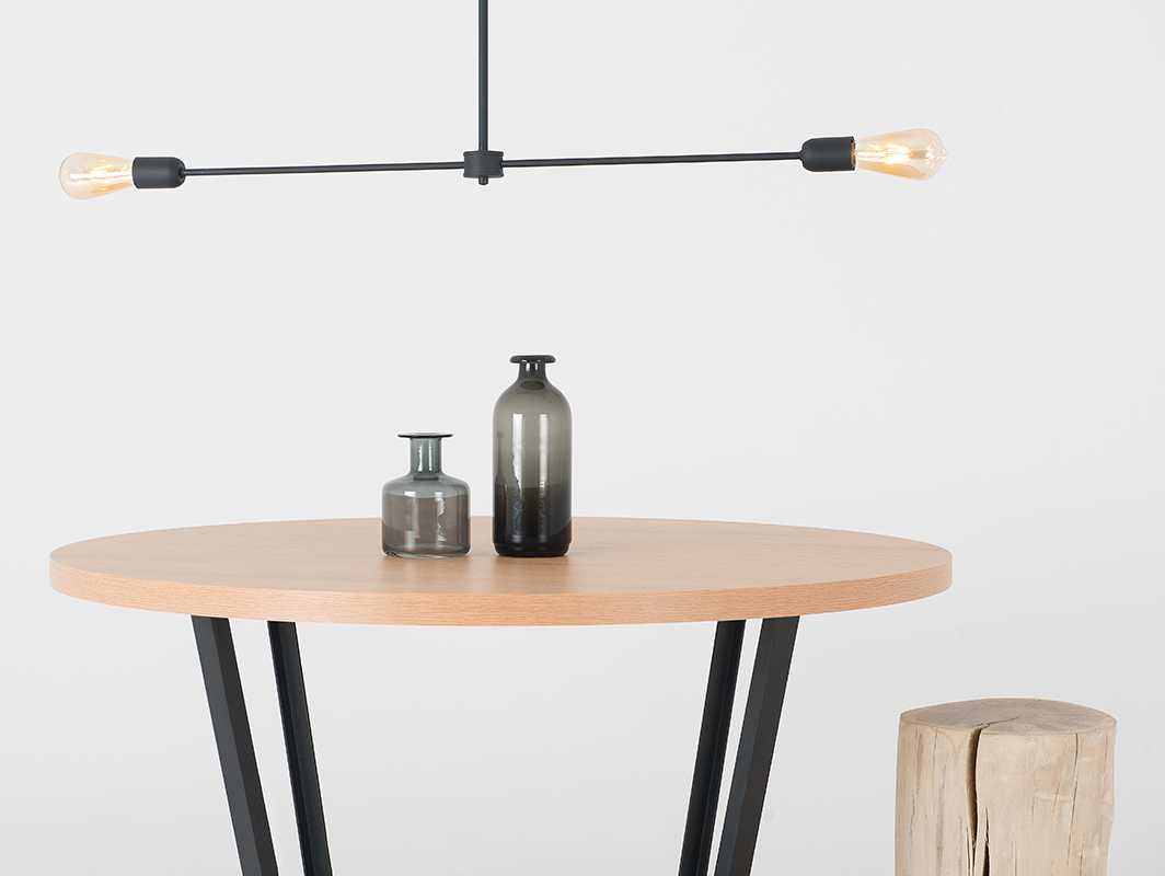 Esstisch rund eiche mit stahl - Maple