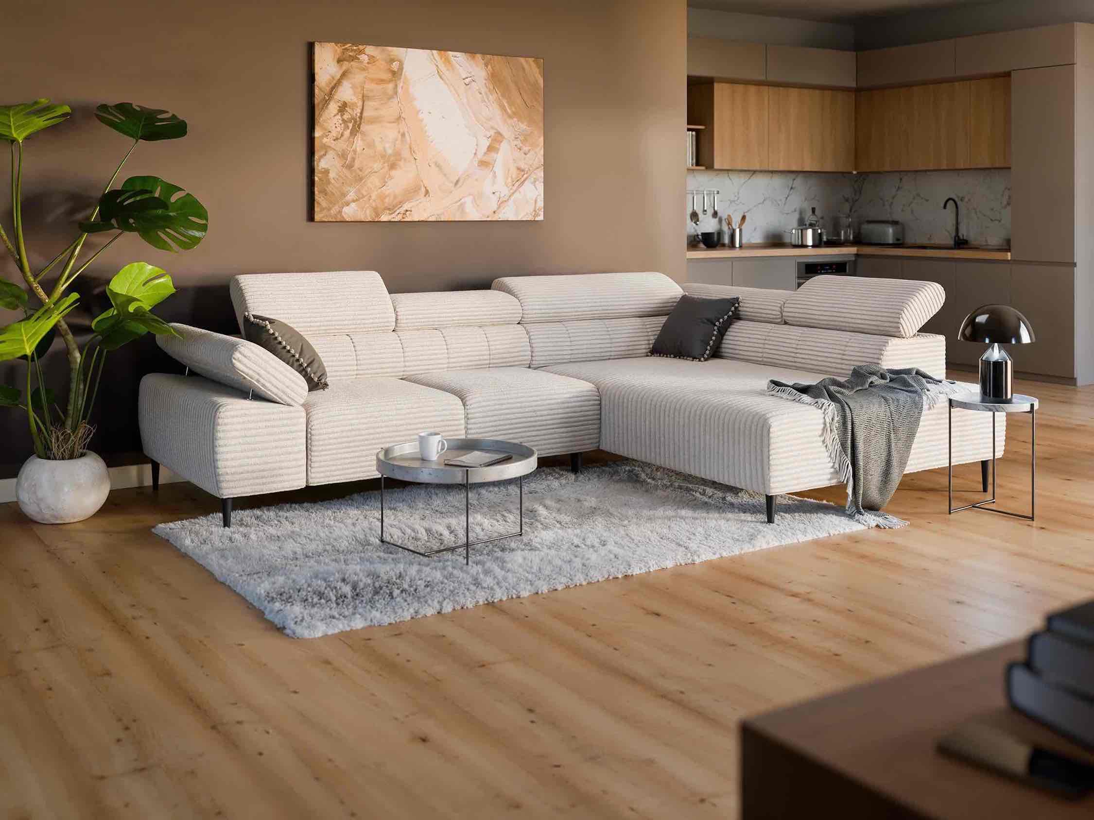 Ecksofa mit Elektrische Sitztiefenverstellung Taloria Ecksofa mit Elektrische Sitztiefenverstellung Taloria