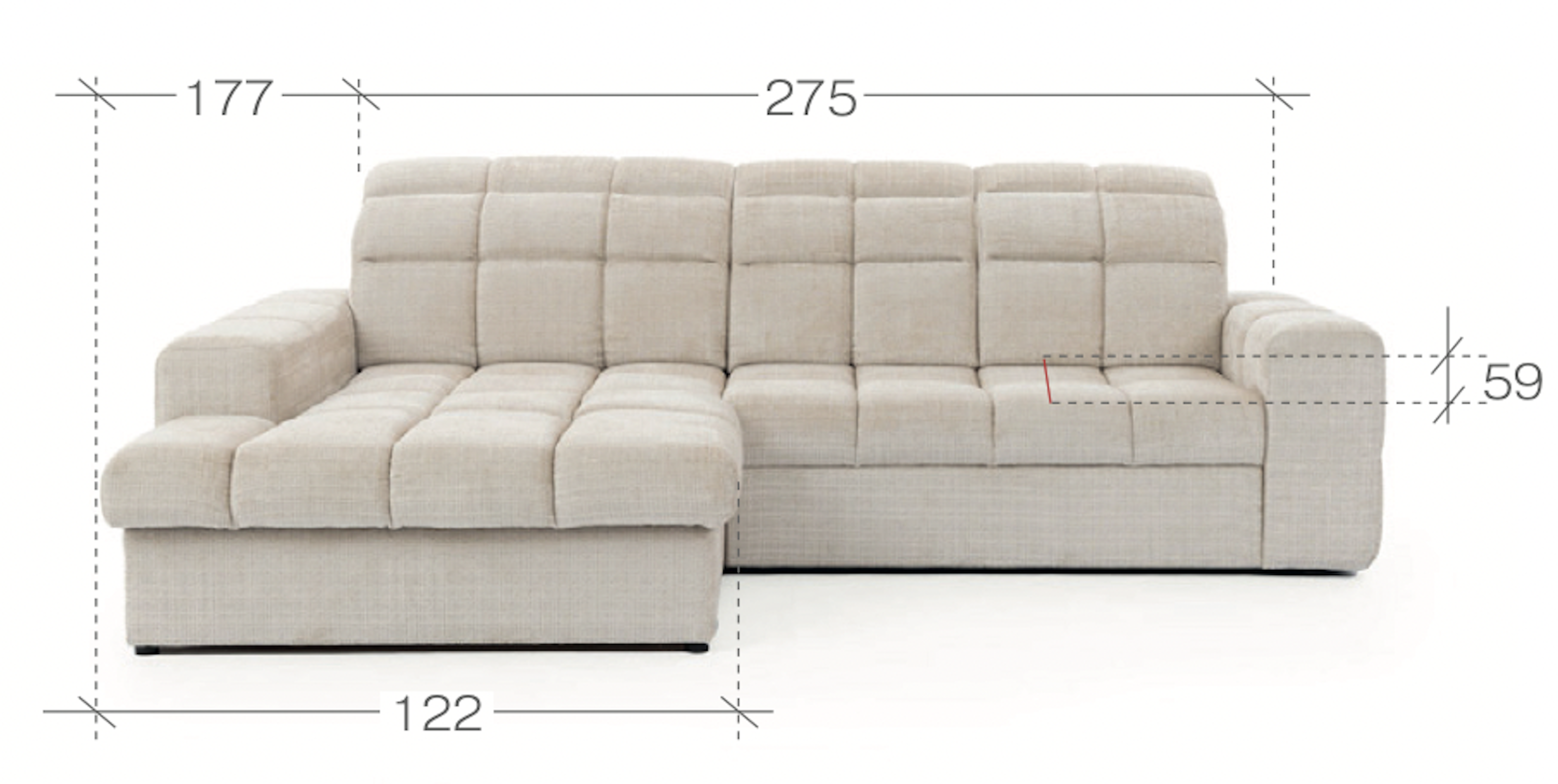 Ecksofa mit Schlaffunktion & Bettkasten LEA Ecksofa mit Schlaffunktion & Bettkasten LEA