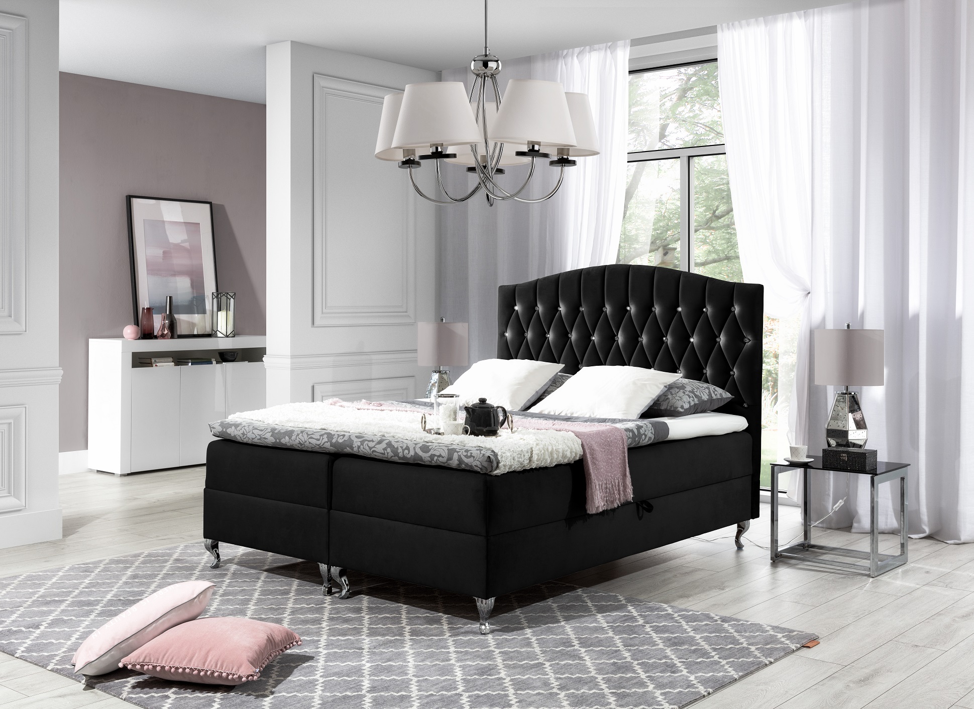 Boxspringbett mit Bettkasten Rico