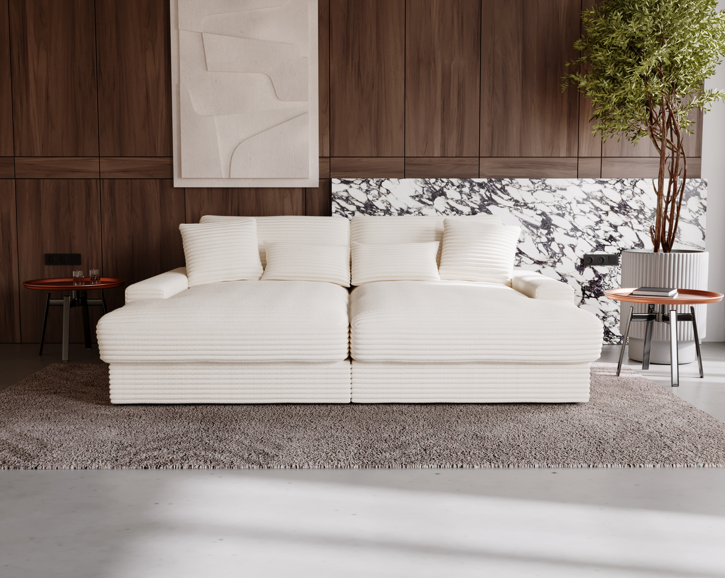 Bigsofa CORD BEIGE Happy Bigsofa CORD BEIGE Happy