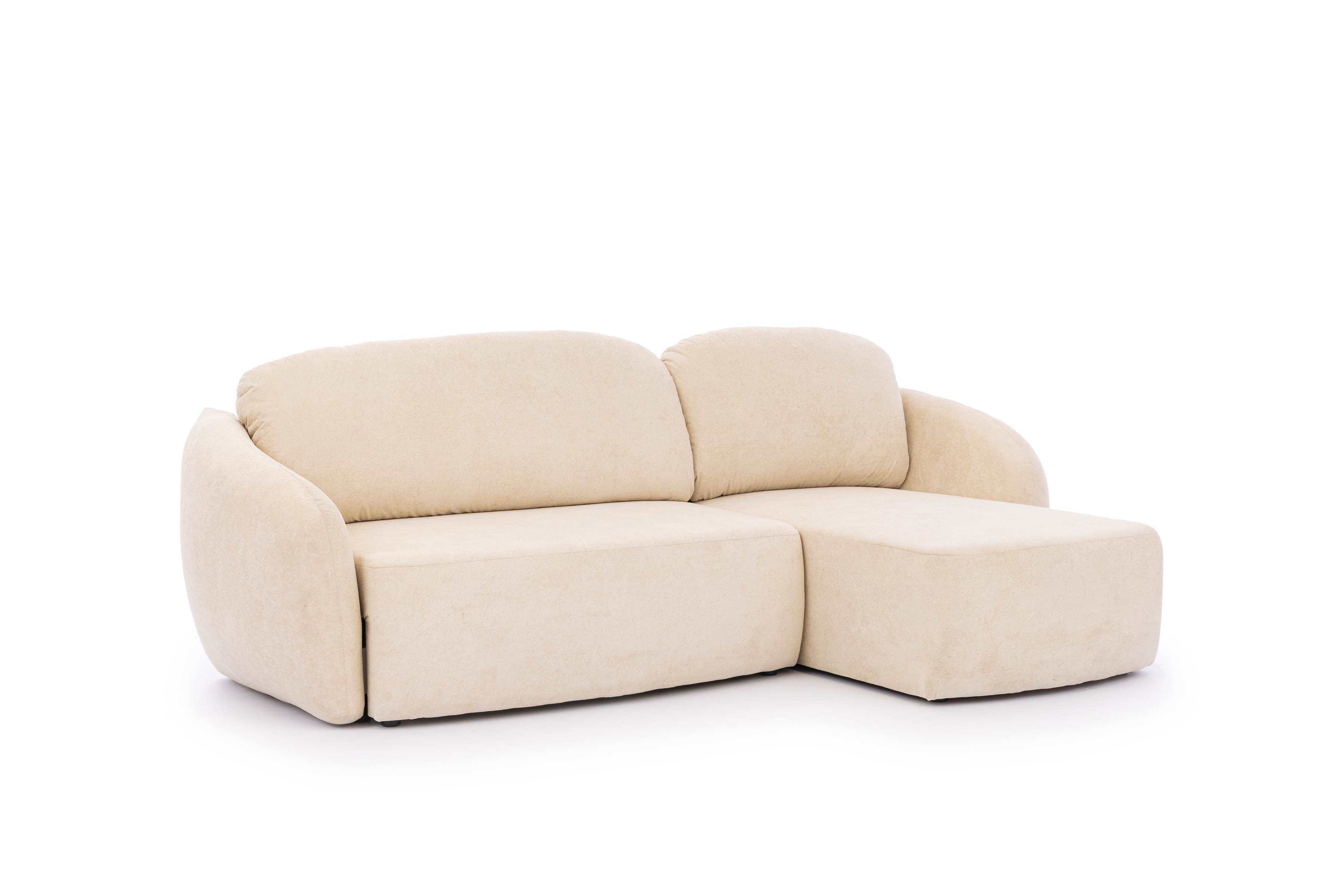 Ecksofa mit Schlaffunktion & Bettkasten Safran Ecksofa mit Schlaffunktion & Bettkasten Safran