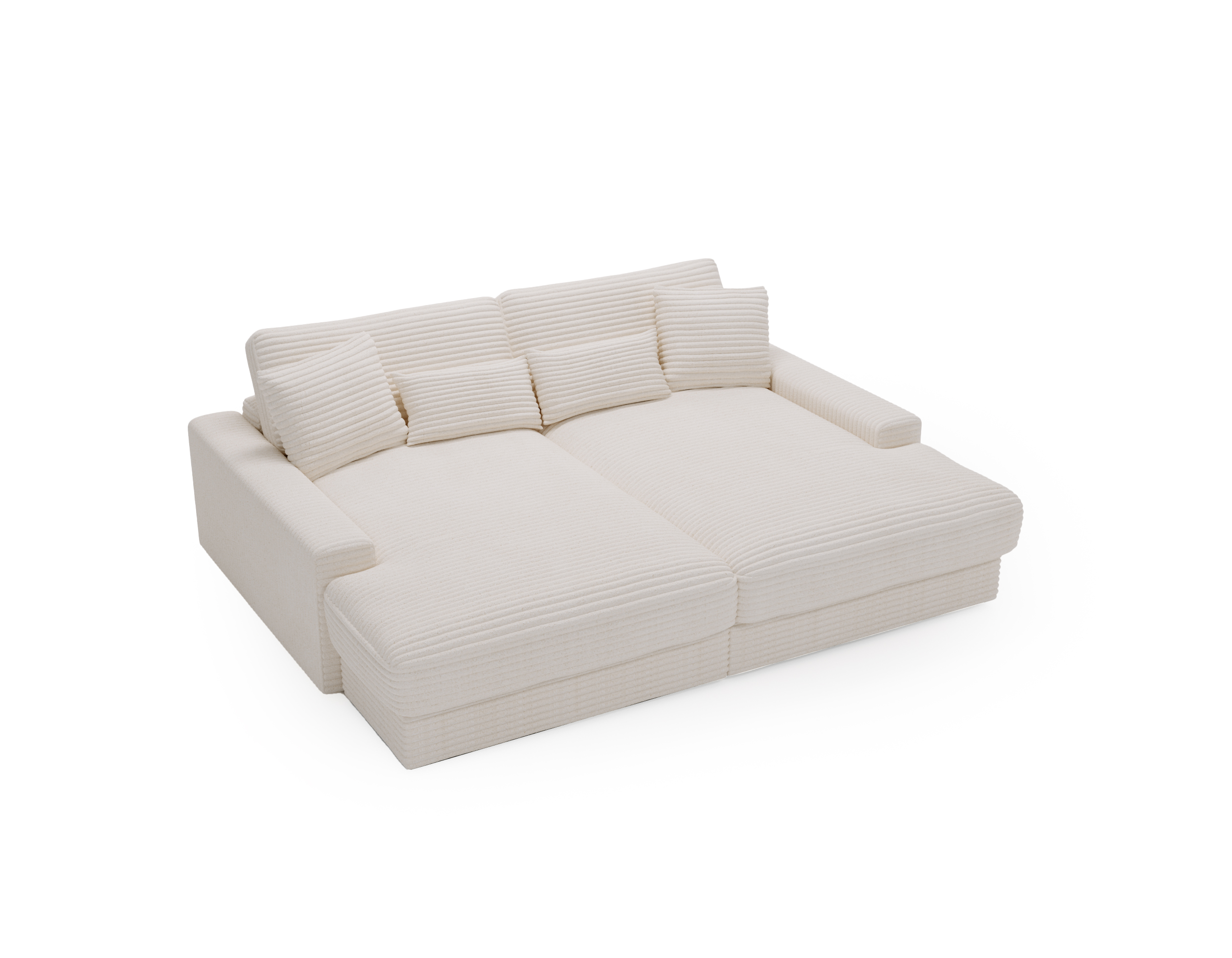 Bigsofa CORD BEIGE Happy 