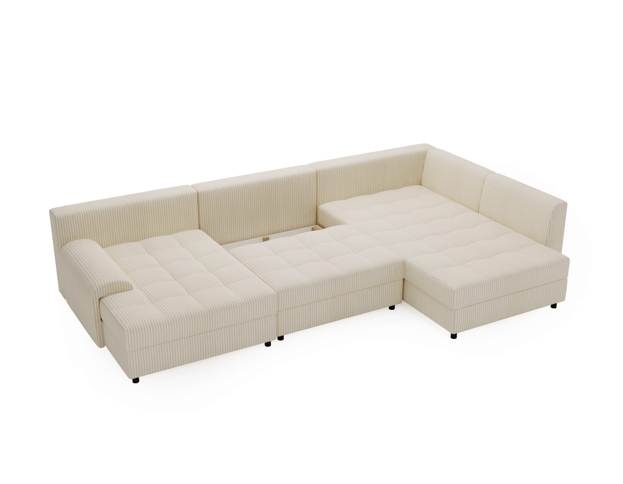 Wohnlandschaft APRIL mit Schlaffunktion & Bettkasten 