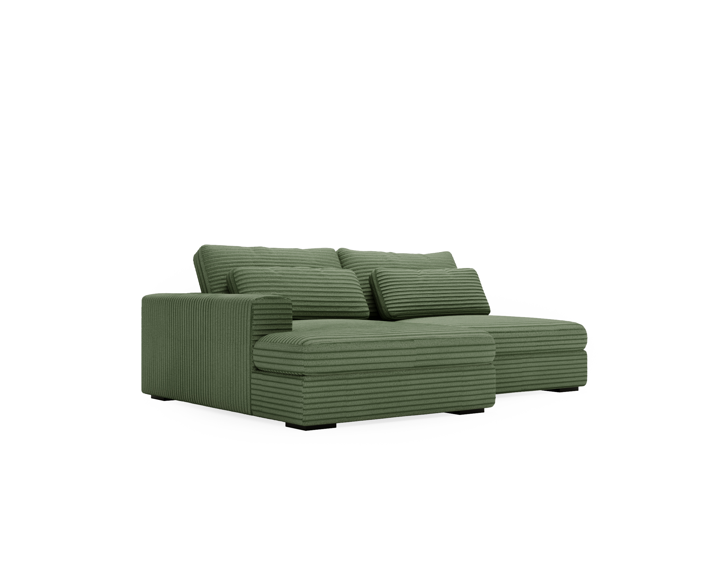 Ecksofa mit Schlaffunktion Grün CORD & Bettkasten Ecksofa mit Schlaffunktion Grün CORD & Bettkasten