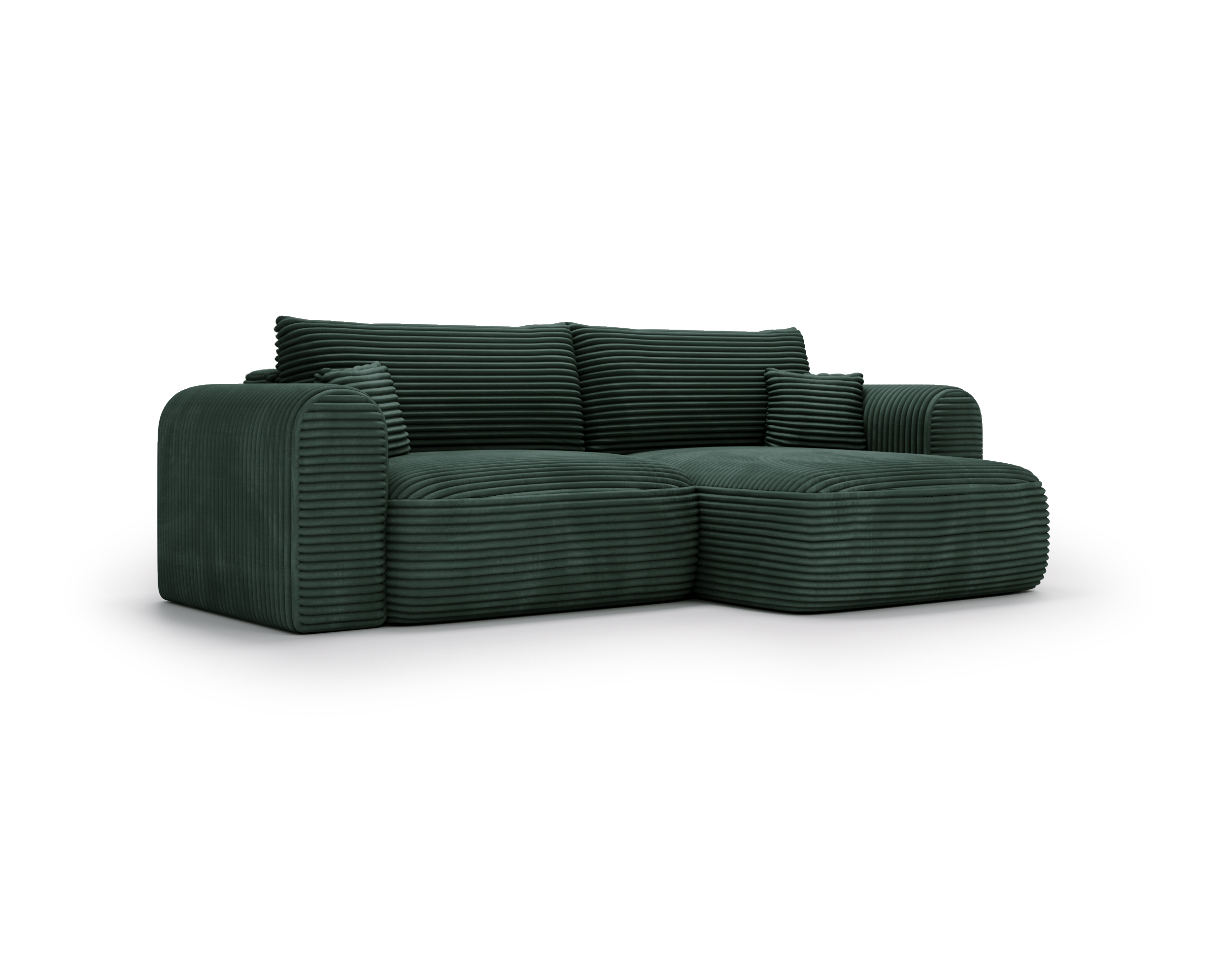 Ecksofa mit Schlaffunktion CORD Grün Next Ecksofa mit Schlaffunktion CORD Grün Next