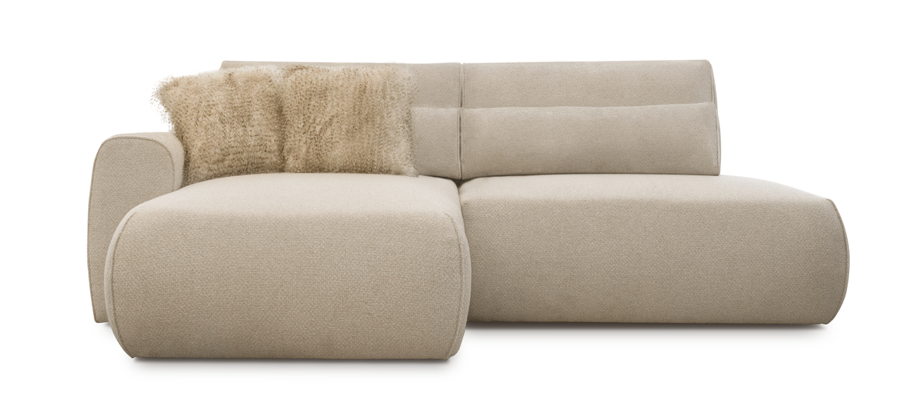 Ecksofa mit Schlaffunktion & Bettkasten MILA