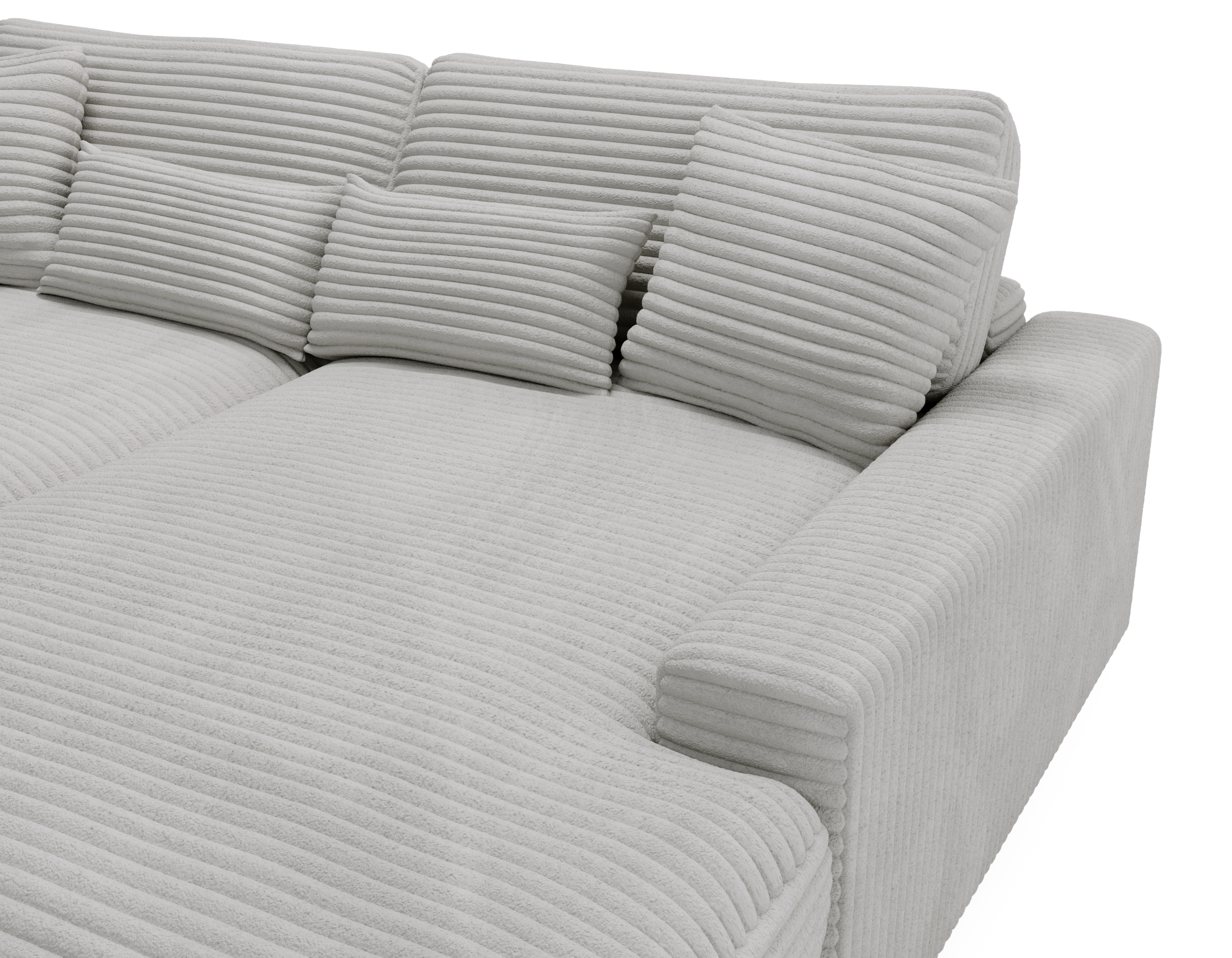 Bigsofa CORD GRAU Happy Bigsofa CORD GRAU Happy