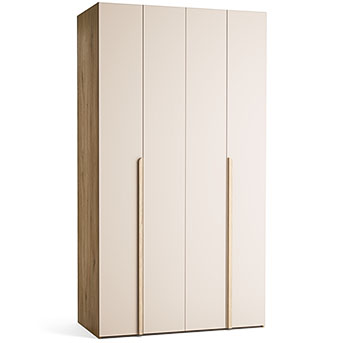 Kleiderschrank Beige Eiche 125x225 STOR