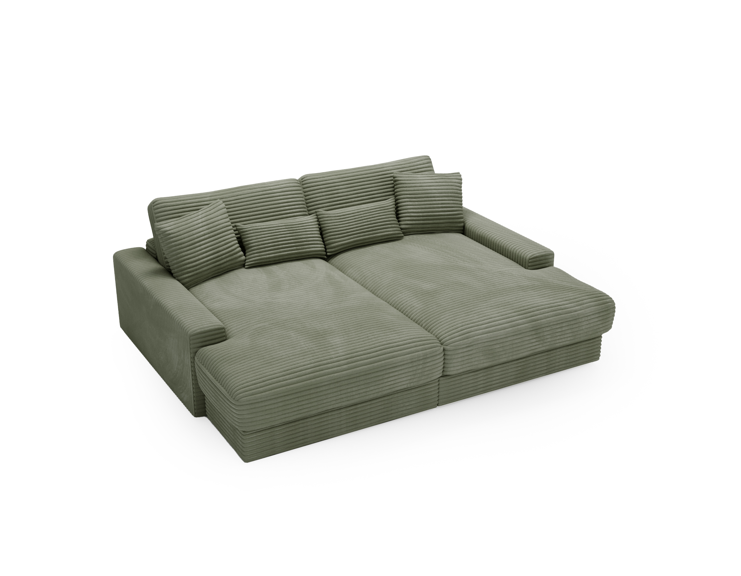 Bigsofa CORD GRÜN Happy 