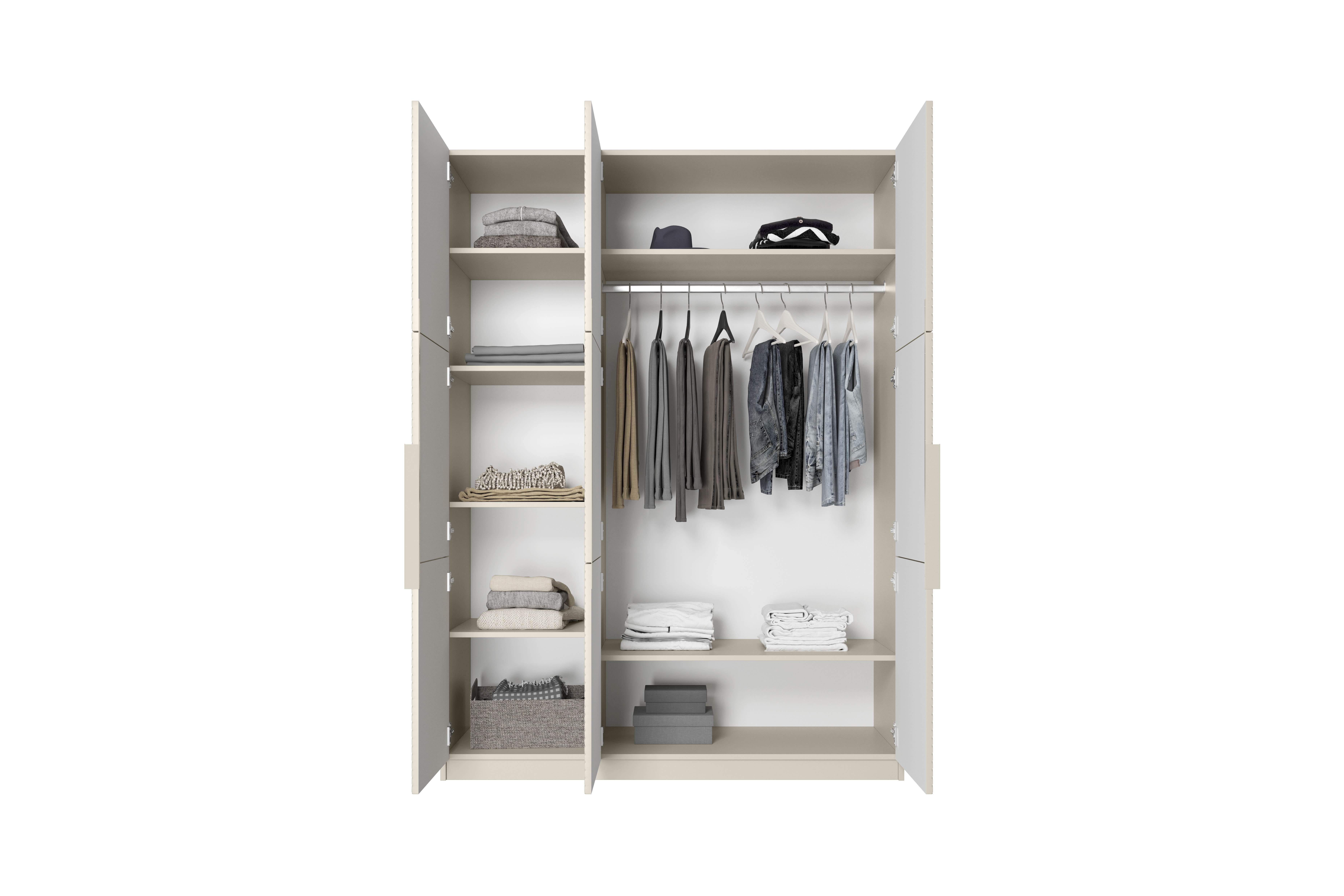 Kleiderschrank beige Asha 150