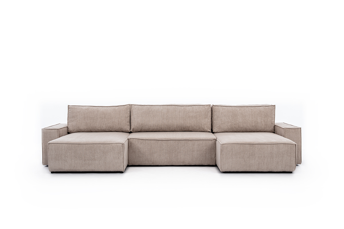Couch U Form Flabio II mit Schlaffunktion & Bettkasten