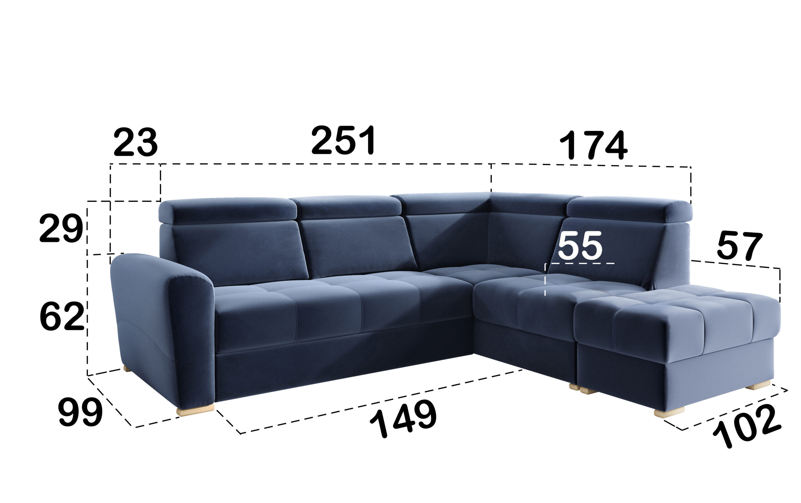 Sofa L-Form »Riva L«