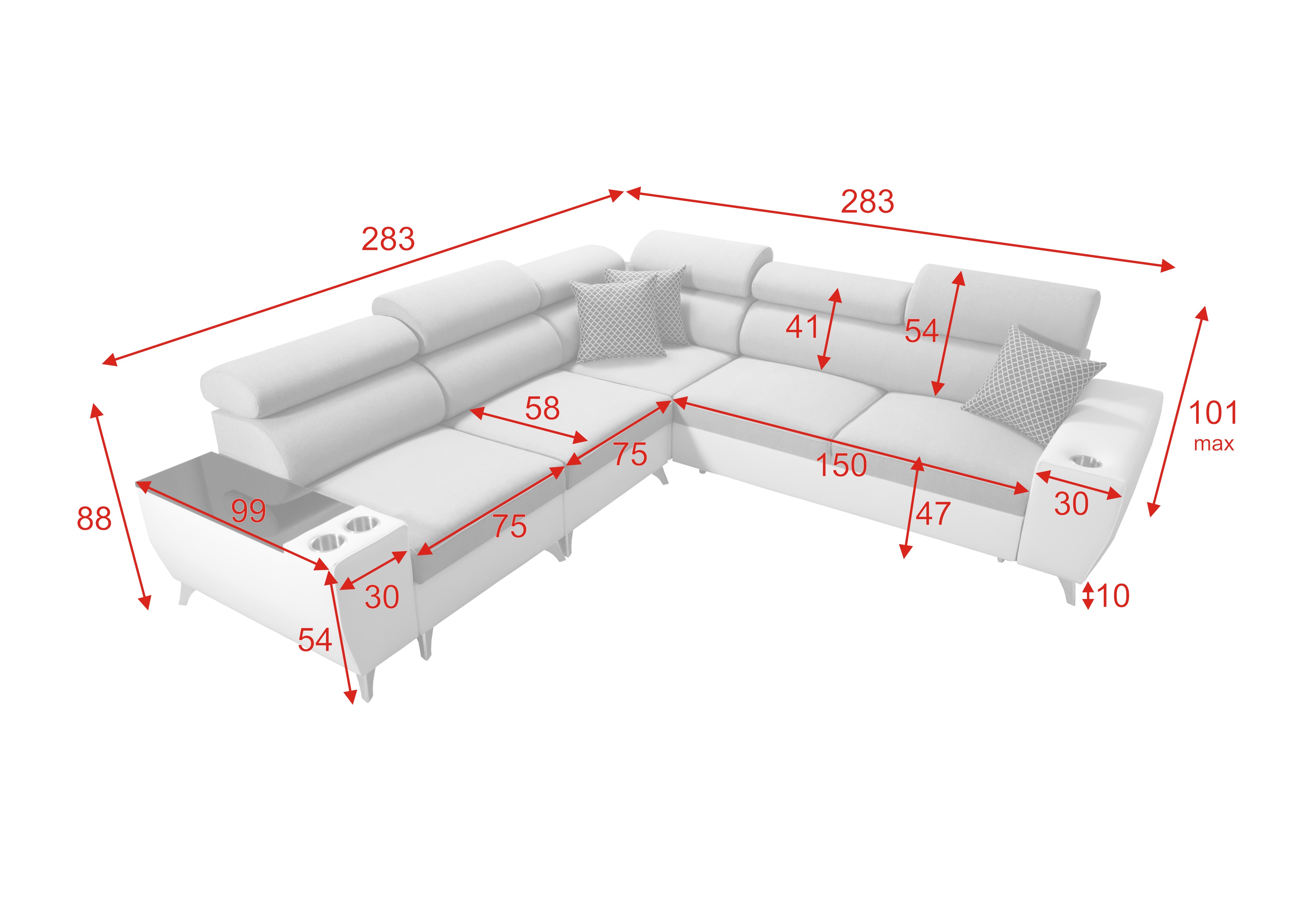 Eckschlafsofa Modivo L2