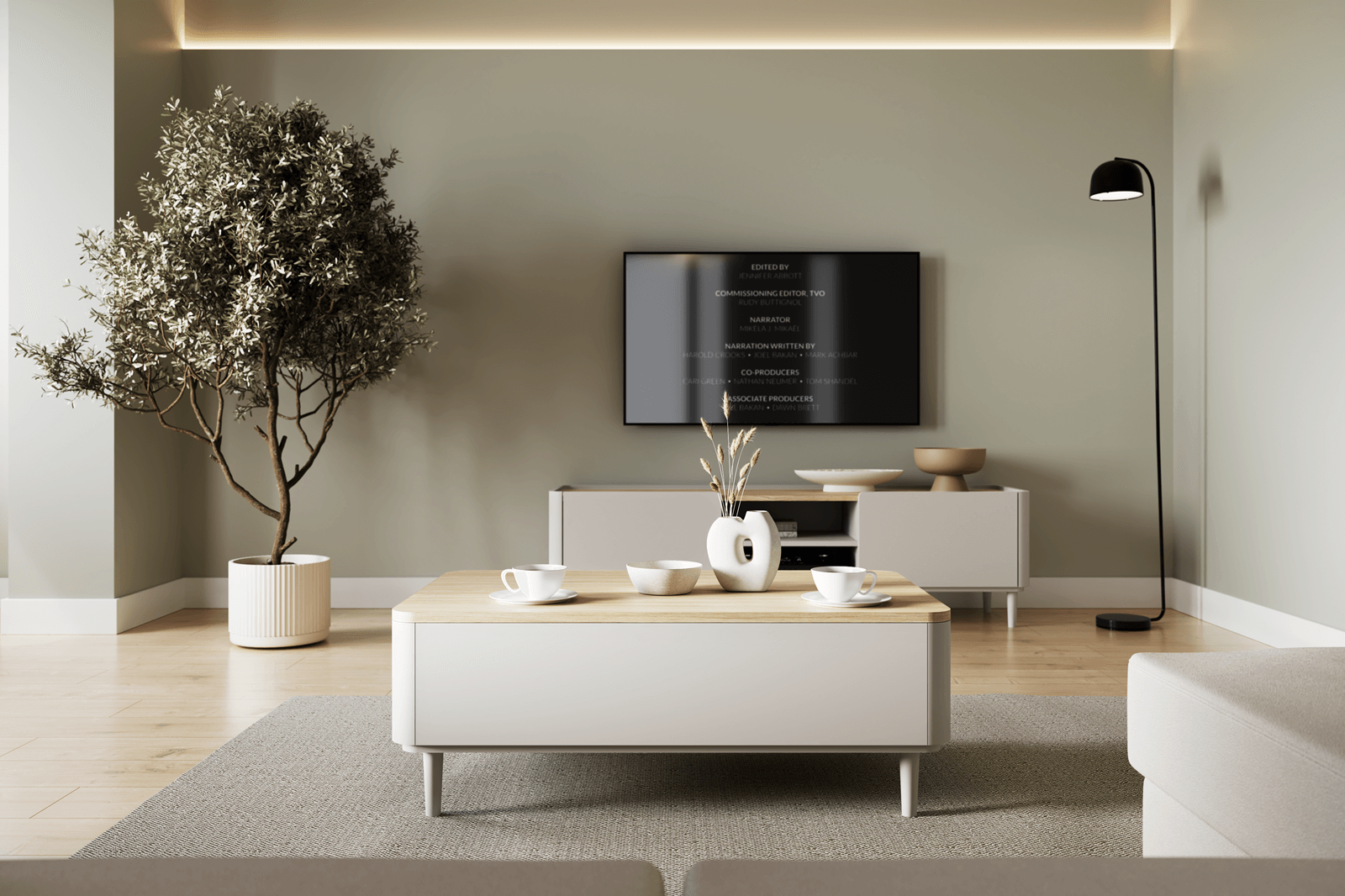 Couchtisch Beige Elivo
