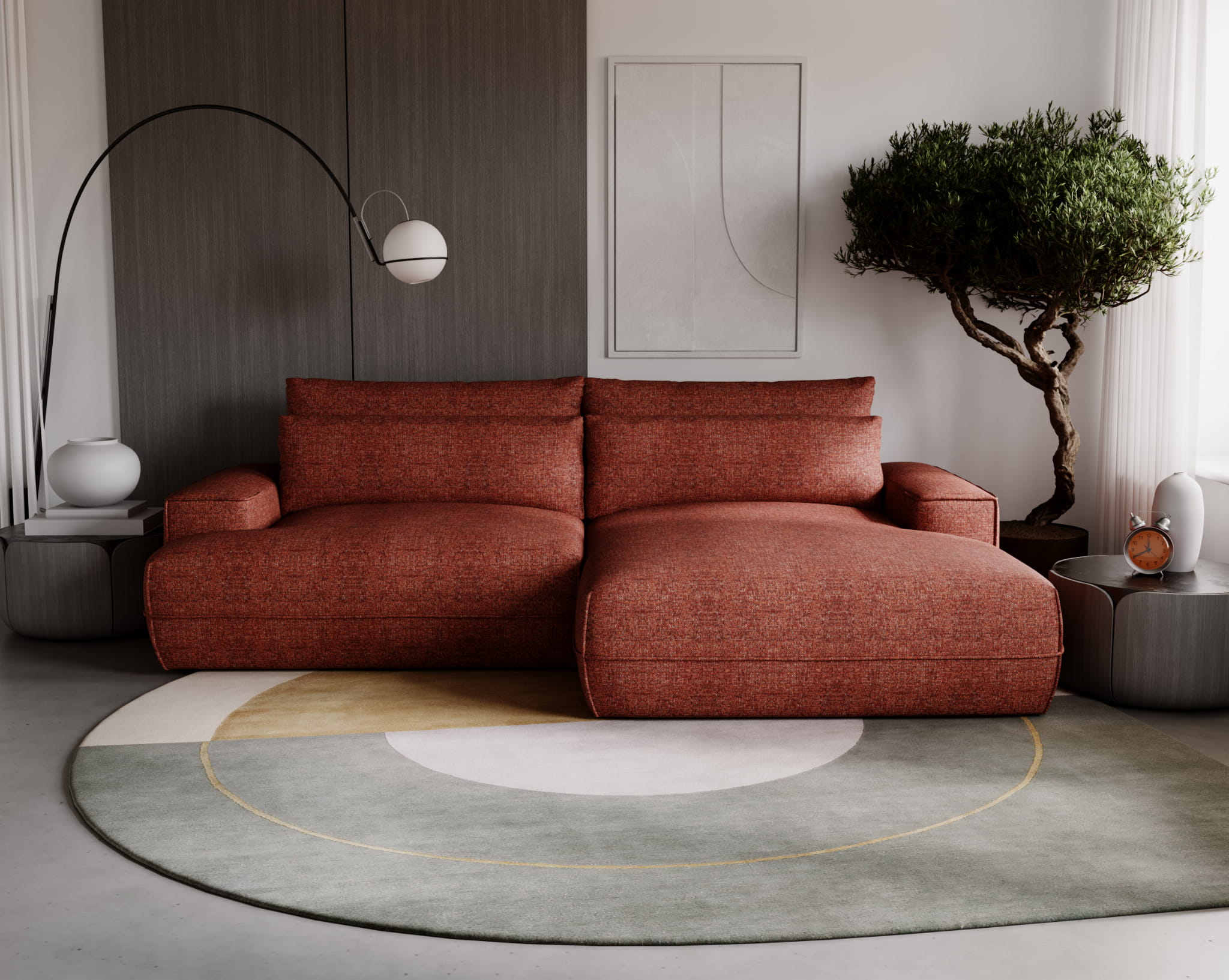 Ecksofa mit Schlaffunktion & Bettkasten Fresh